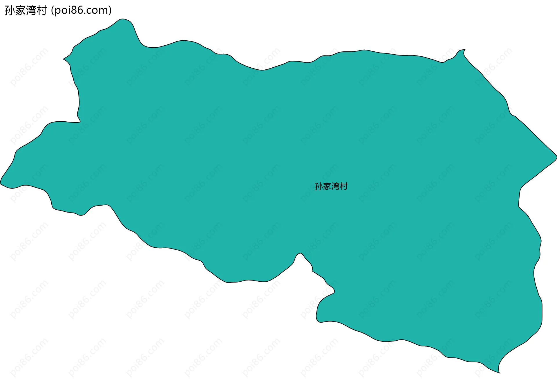 孙家湾村边界地图