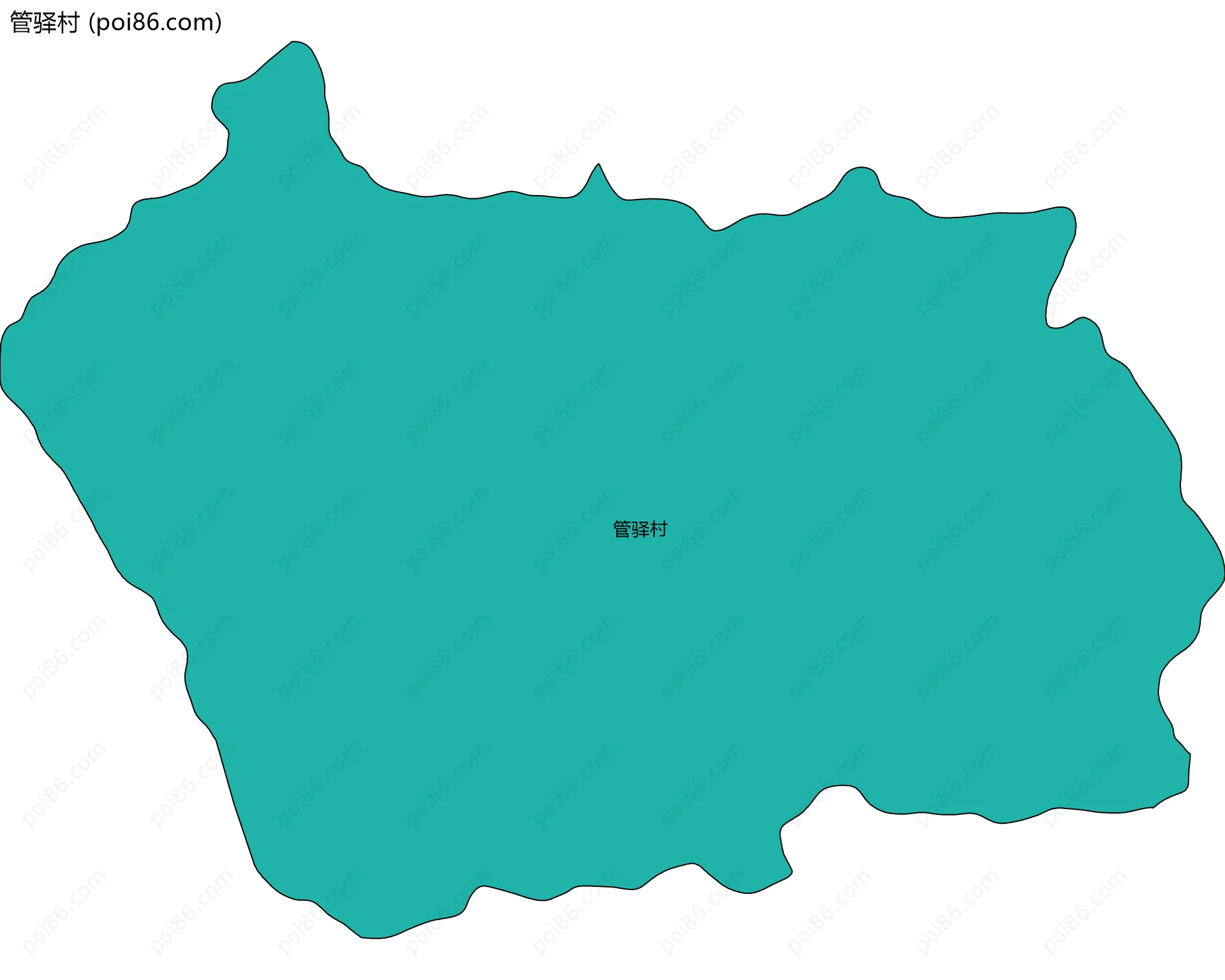 管驿村边界地图