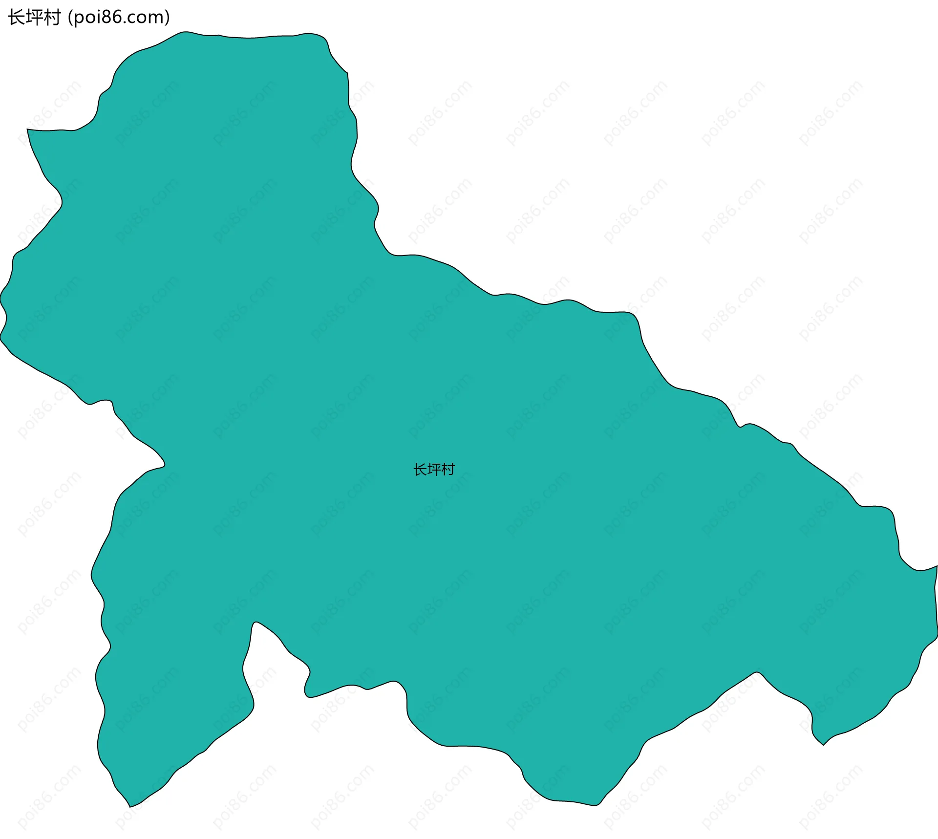 长坪村边界地图