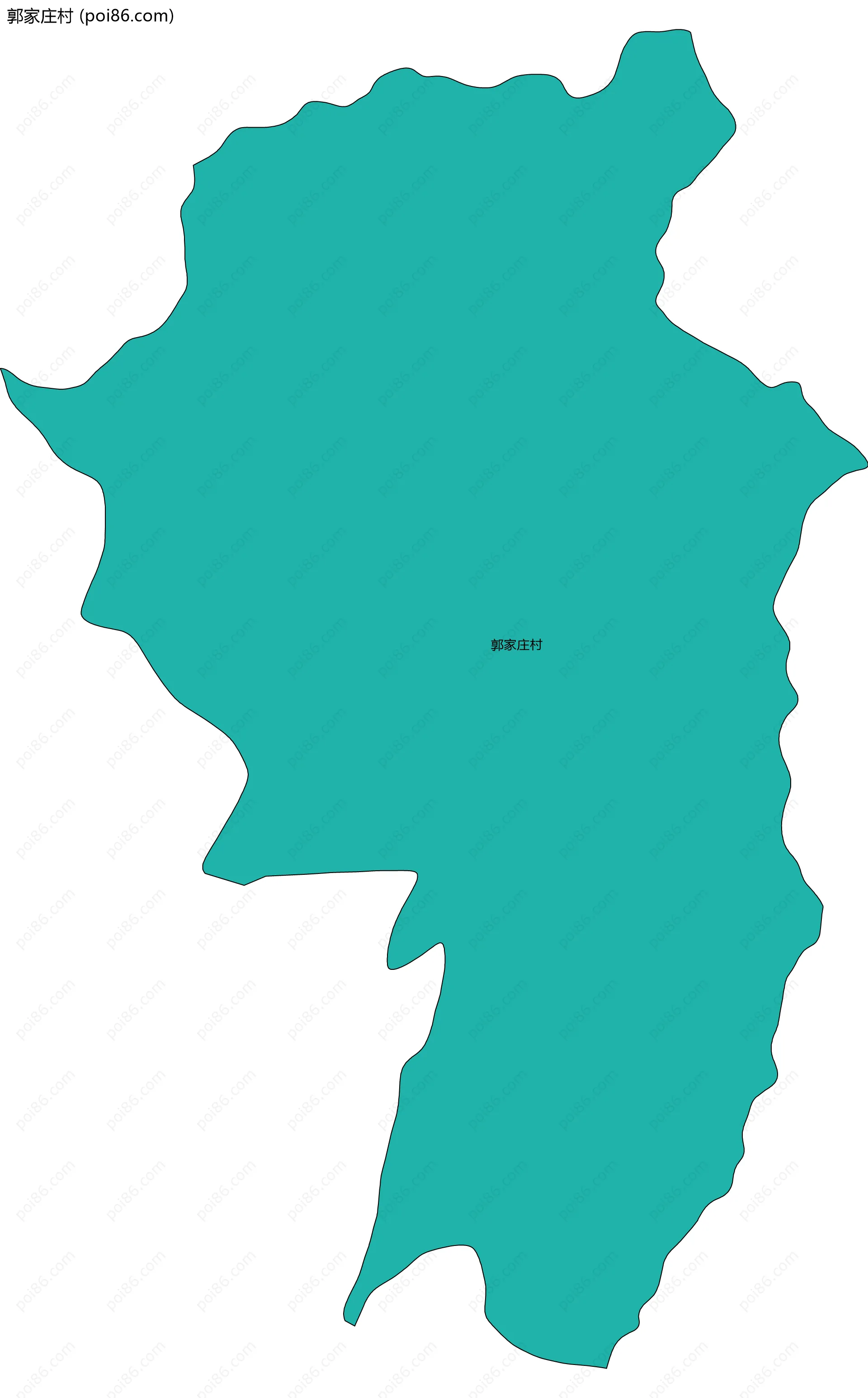 郭家庄村边界地图