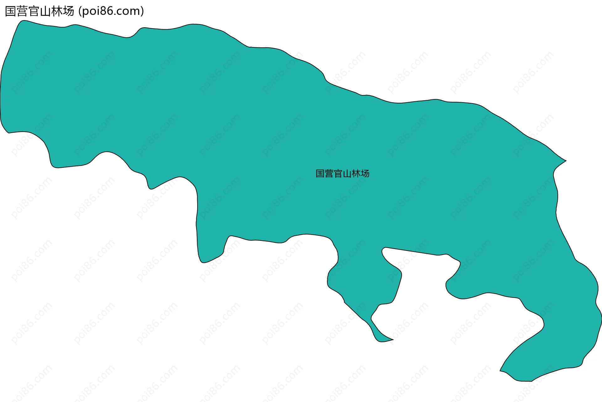 国营官山林场边界地图