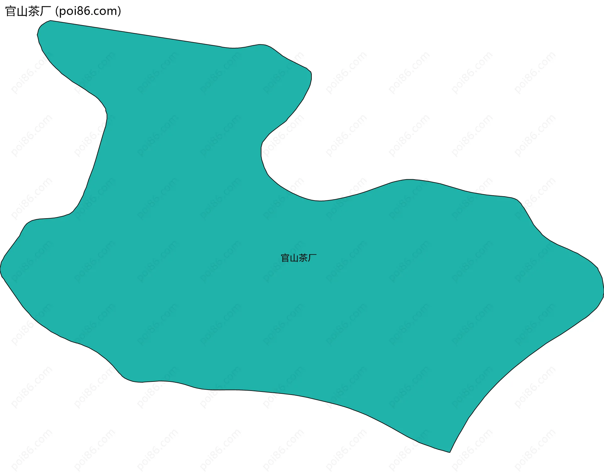 官山茶厂边界地图