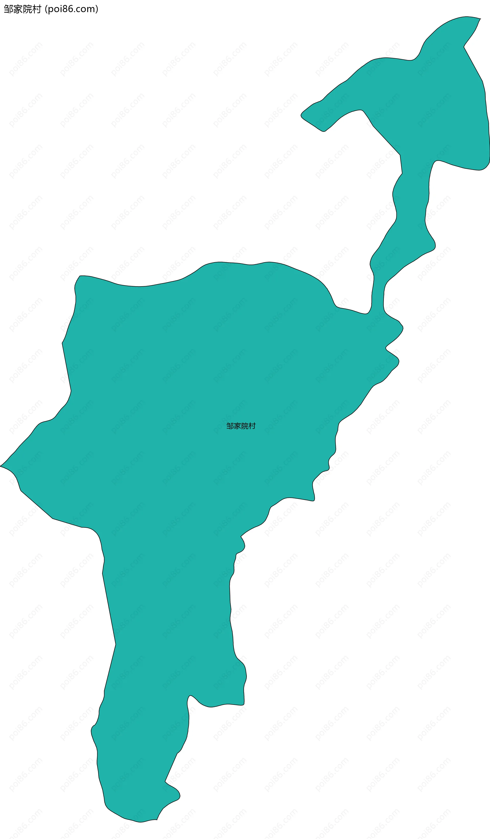 邹家院村边界地图