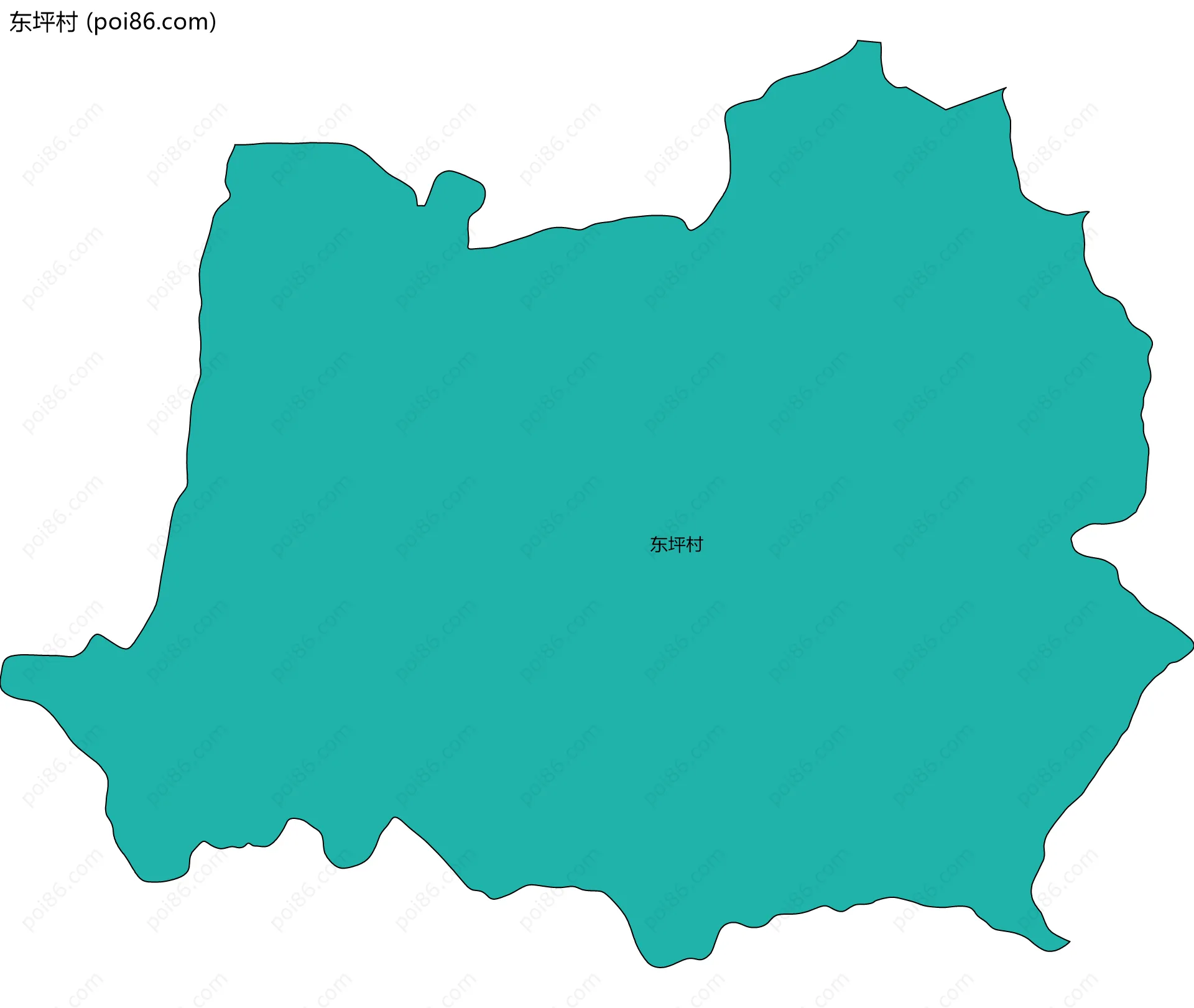 东坪村边界地图