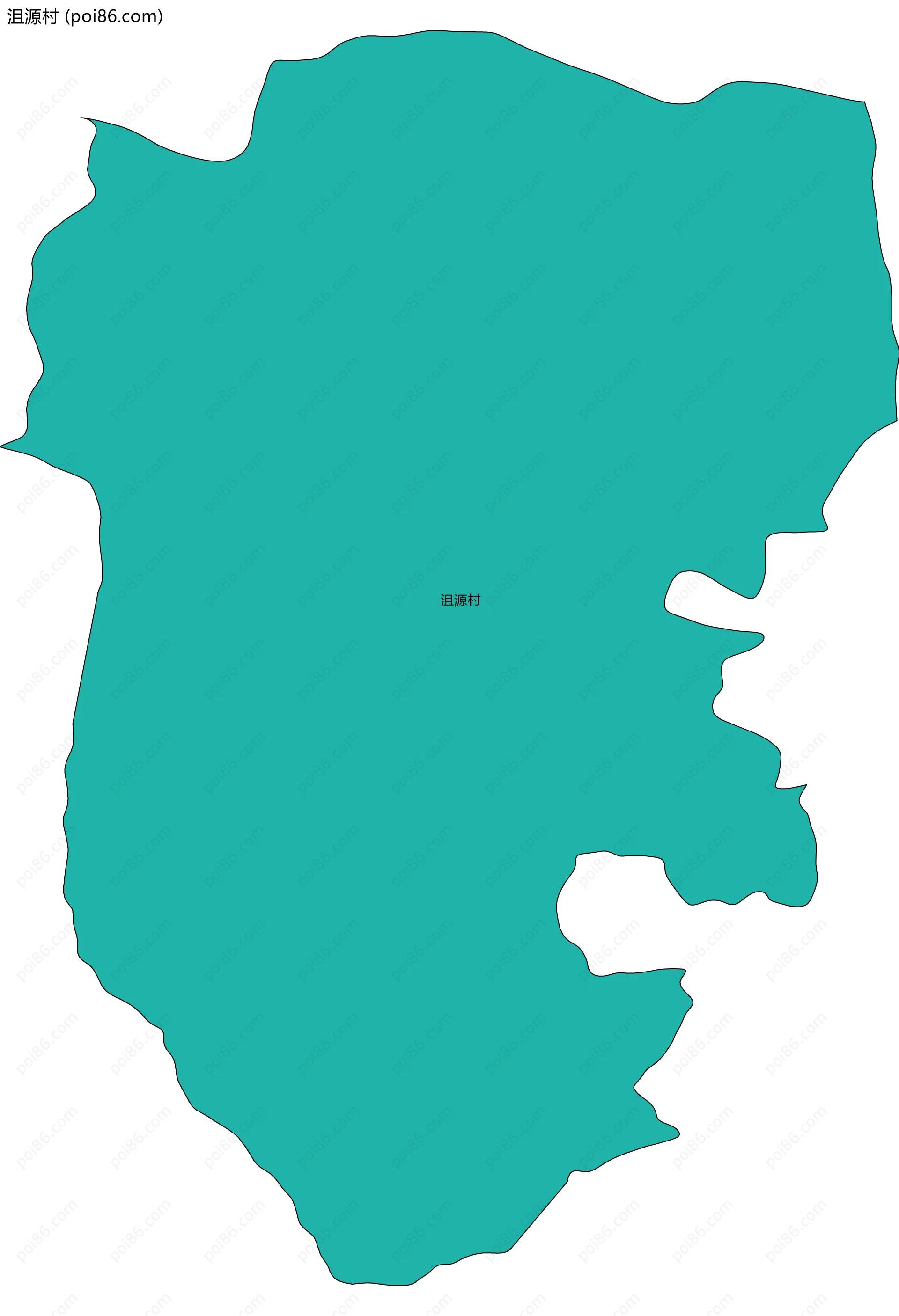 沮源村边界地图