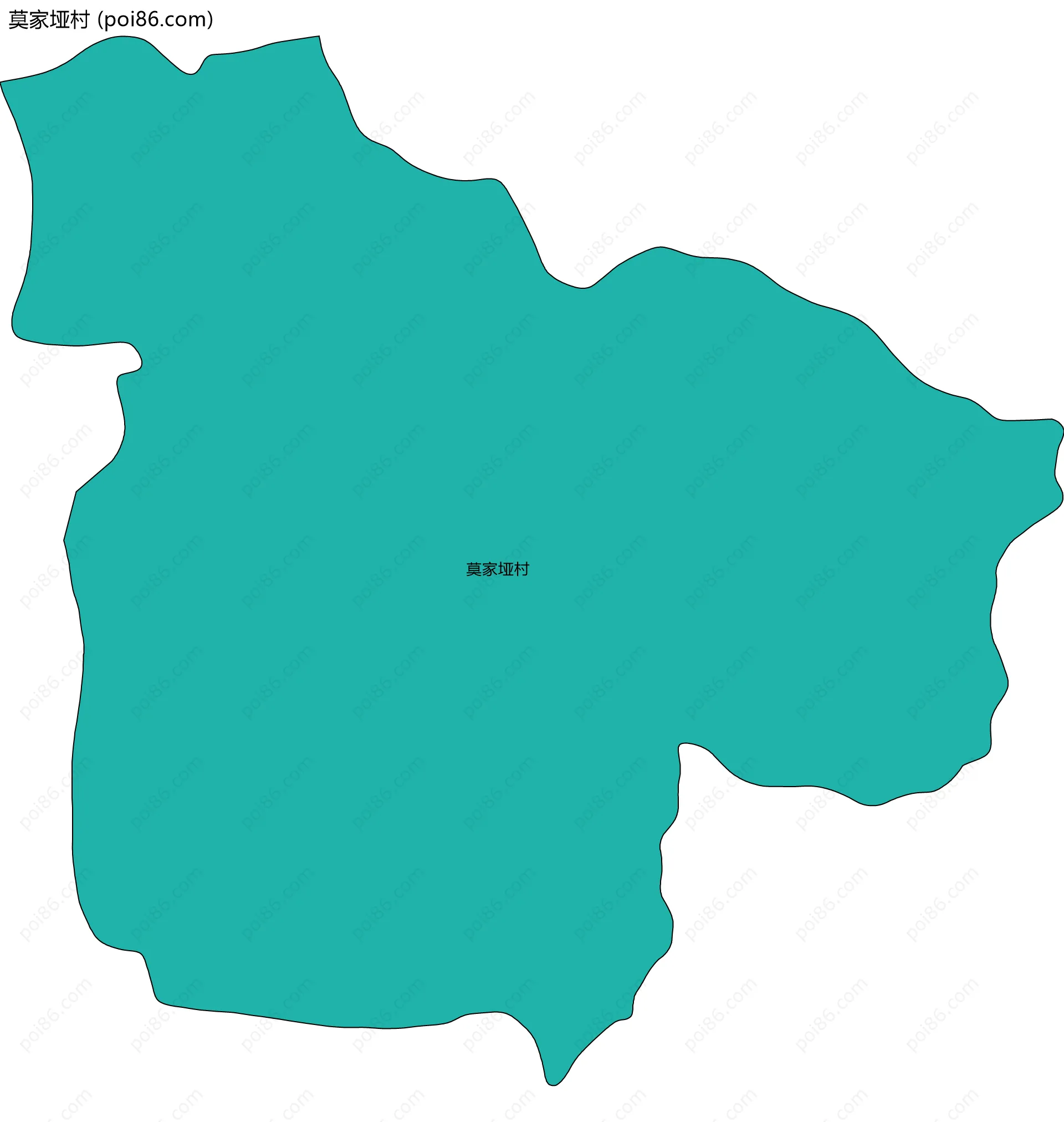 莫家垭村边界地图