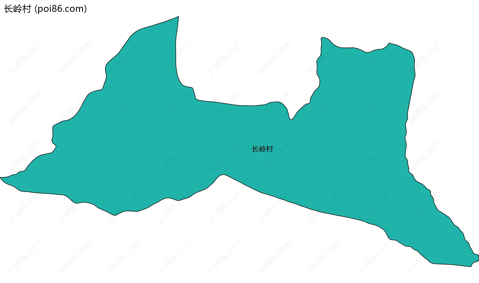 长岭村边界地图