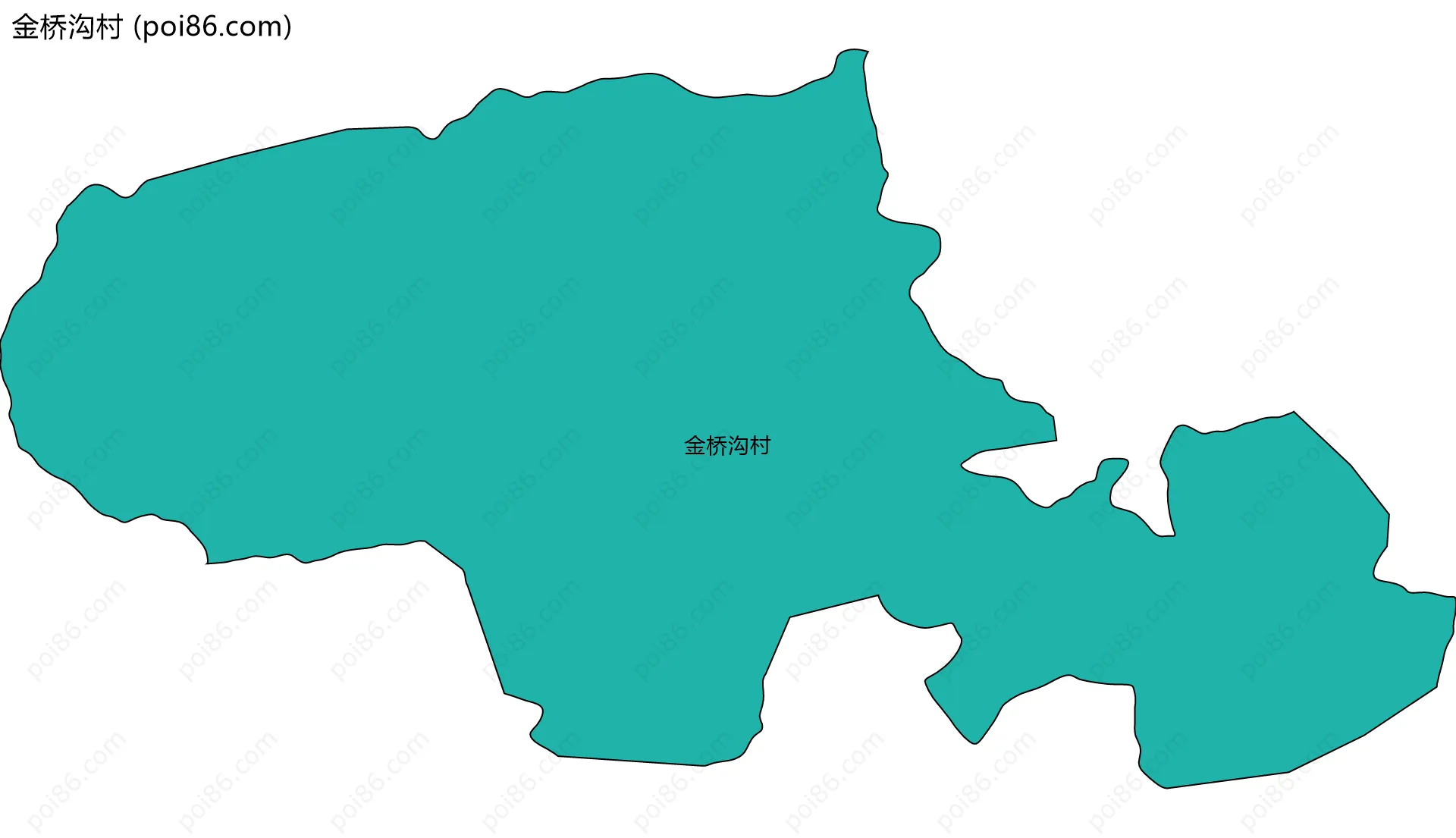 金桥沟村边界地图