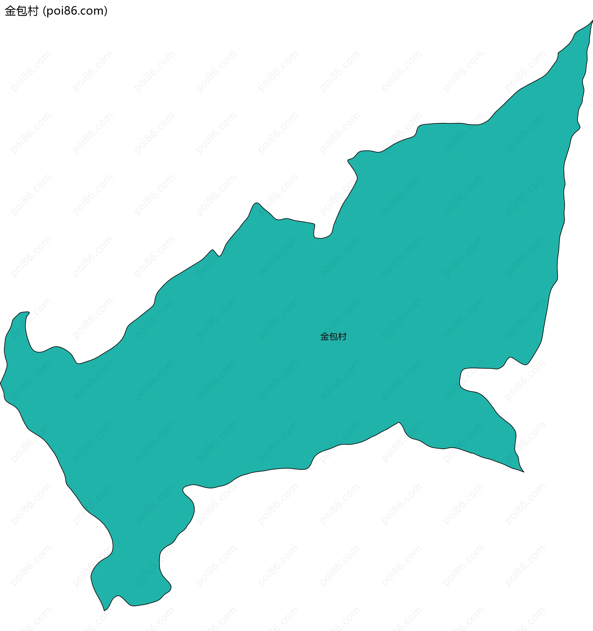 金包村边界地图