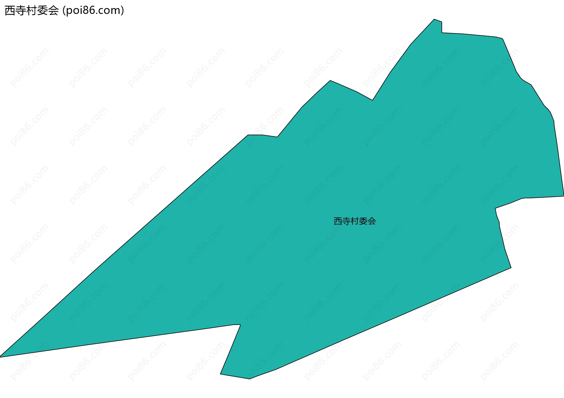 西寺村委会边界地图