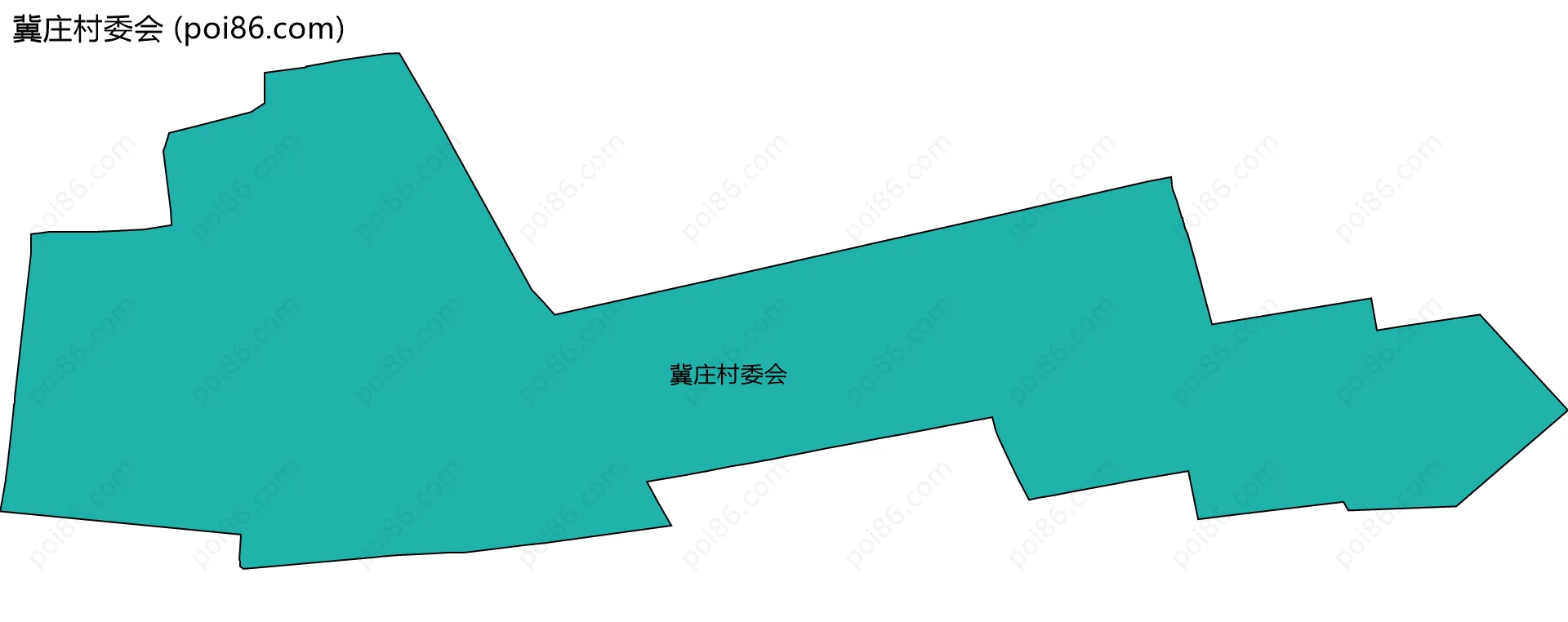 冀庄村委会边界地图