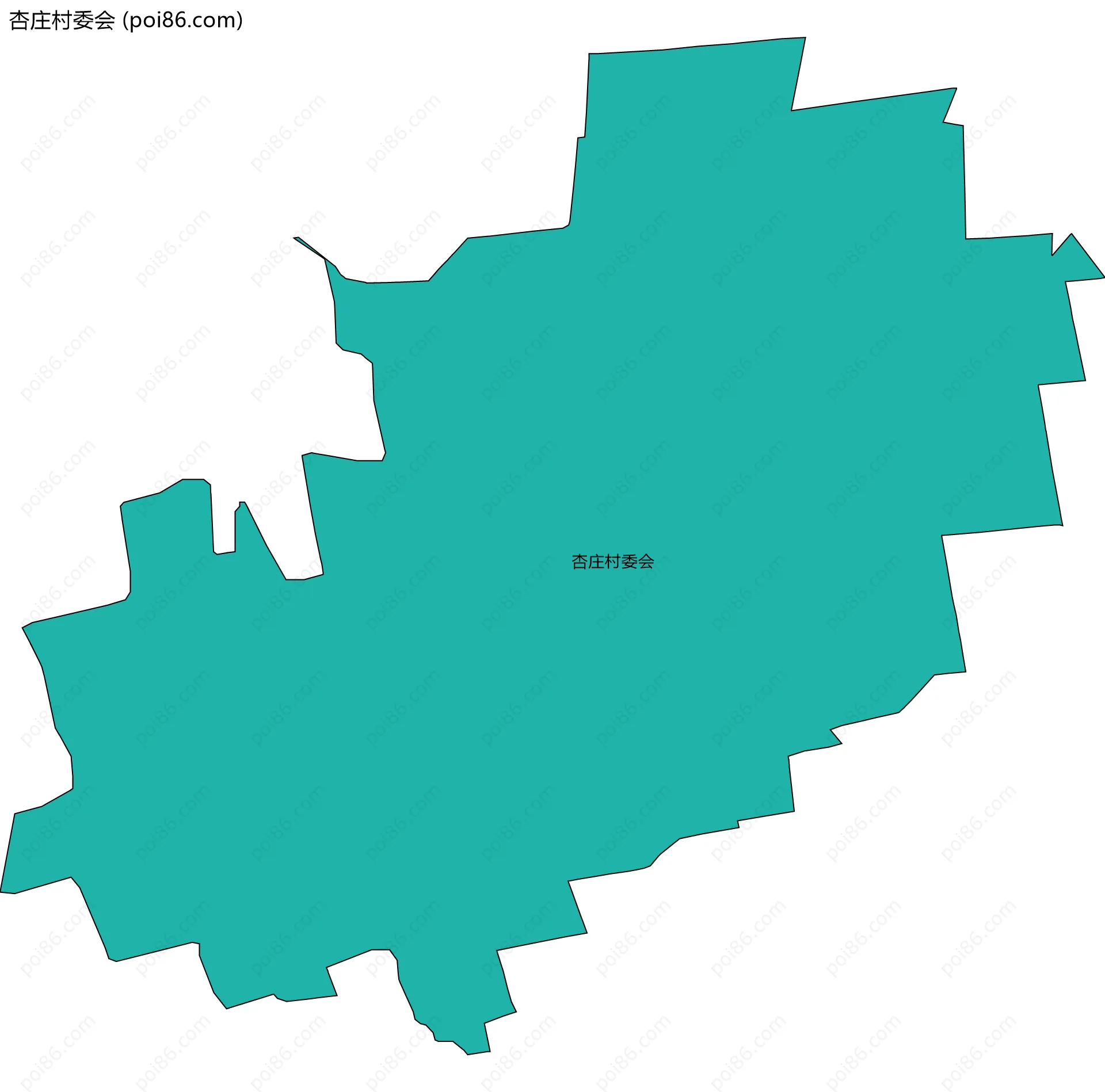 杏庄村委会边界地图