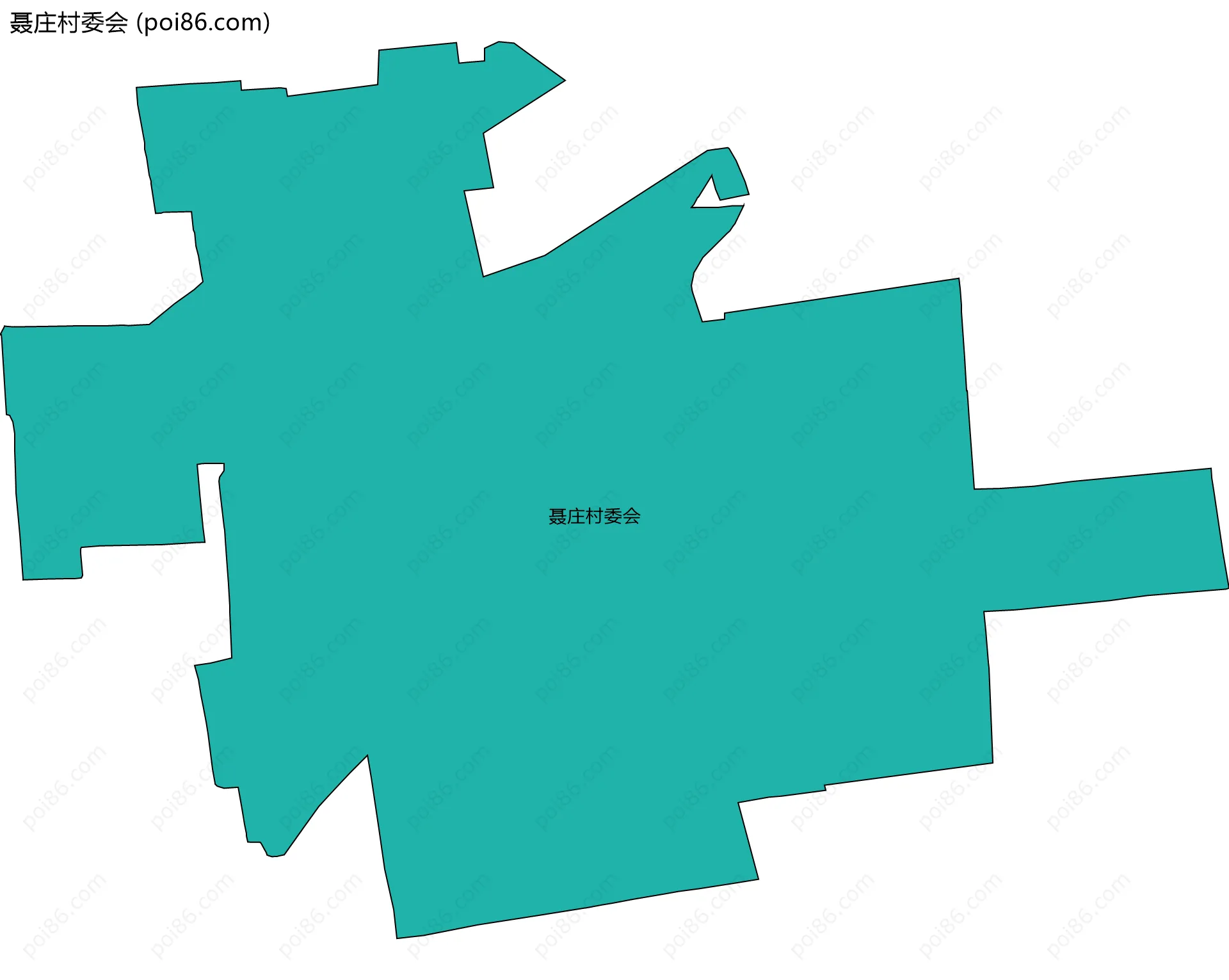 聂庄村委会边界地图