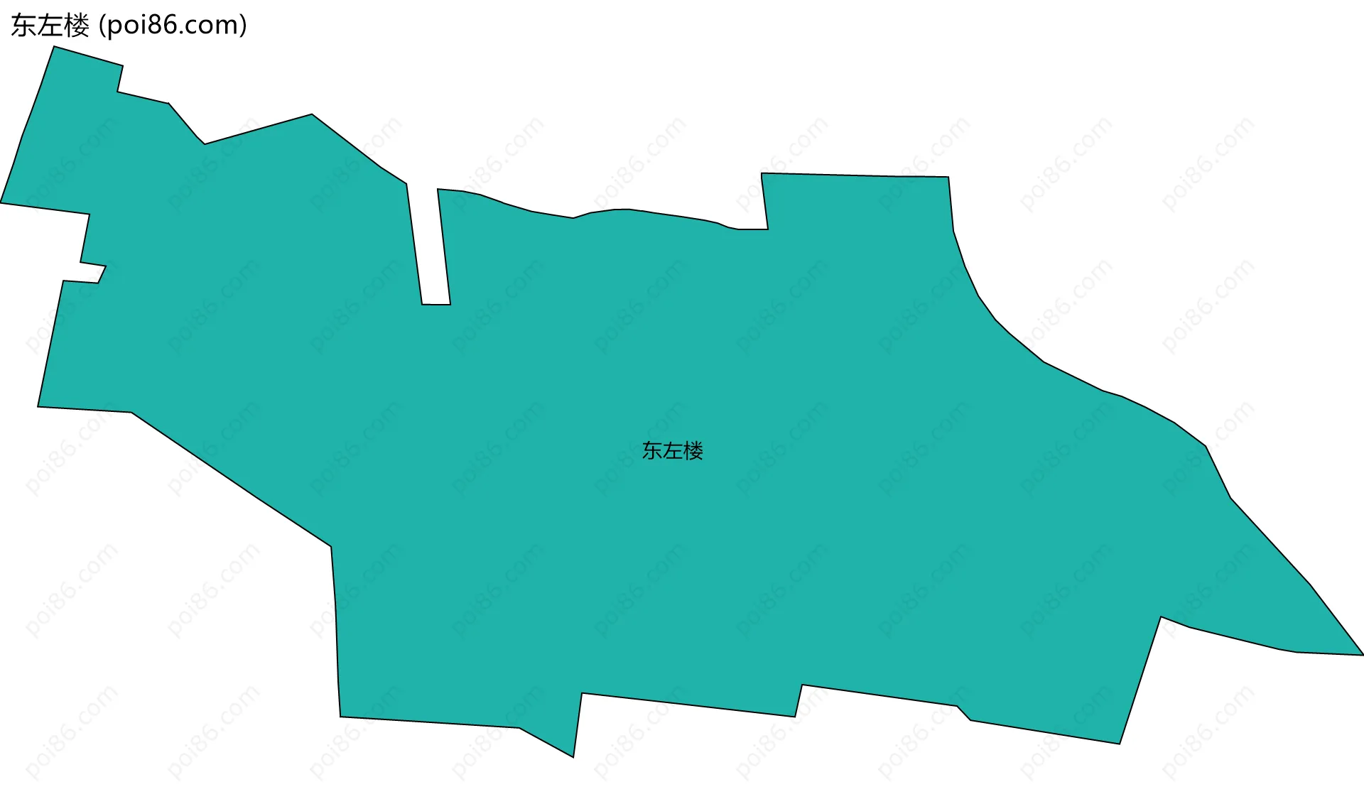 东左楼边界地图
