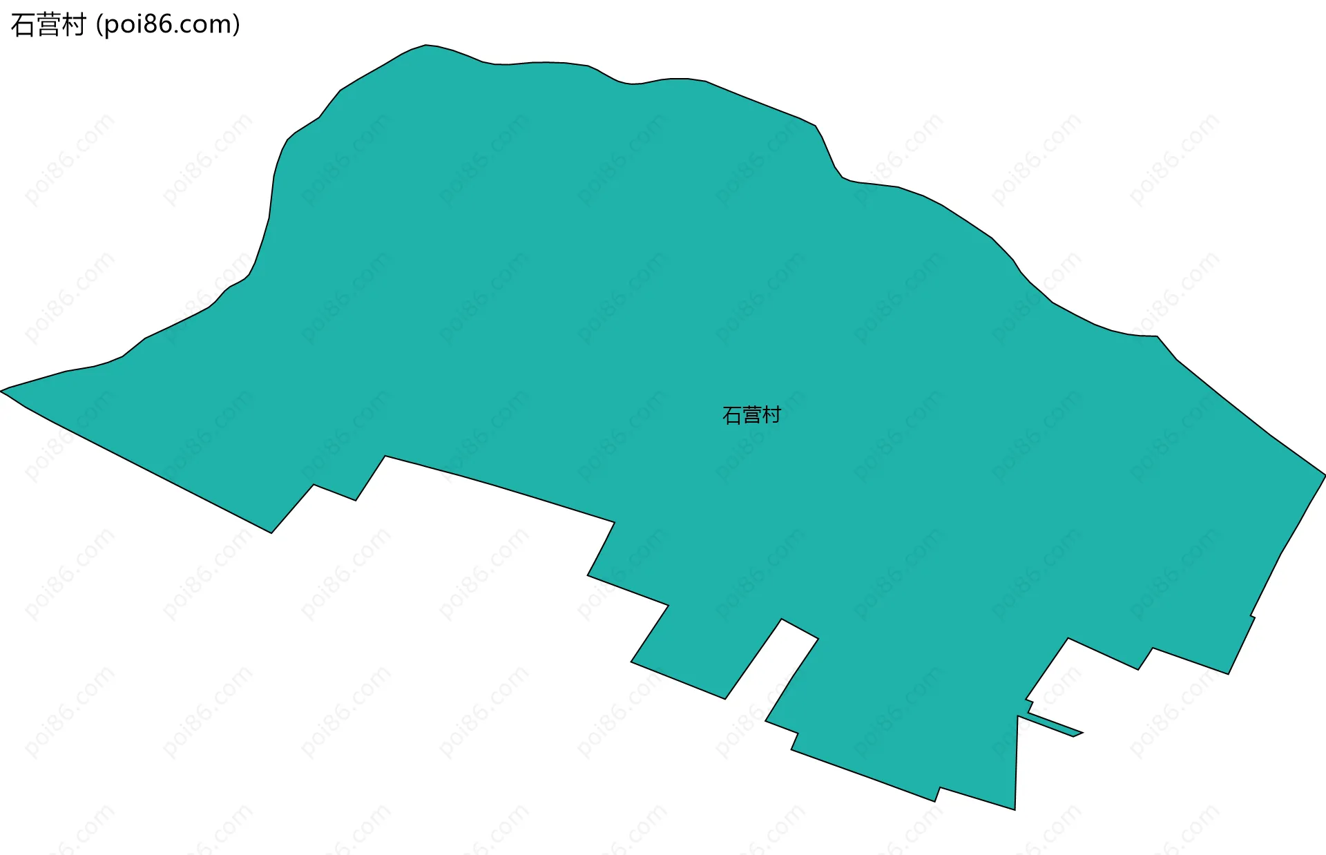 石营村边界地图