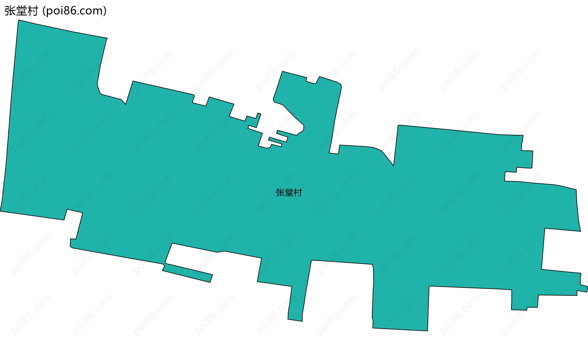 张堂村边界地图