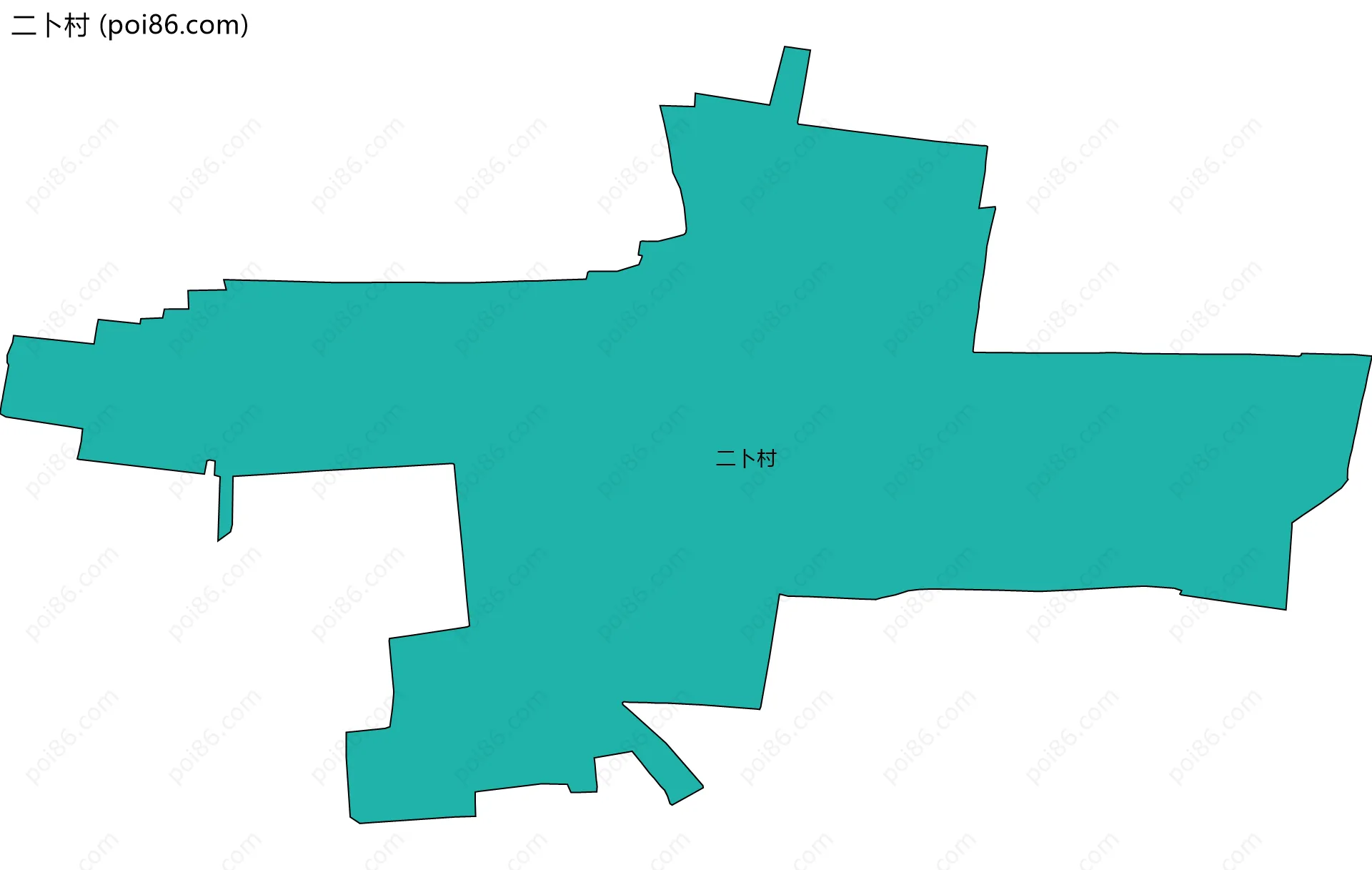二卜村边界地图