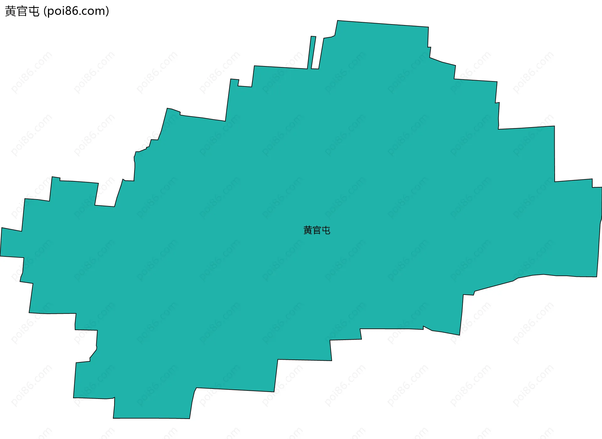 黄官屯边界地图