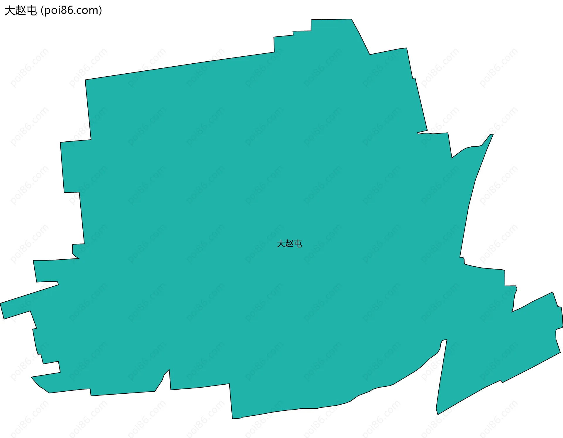 大赵屯边界地图