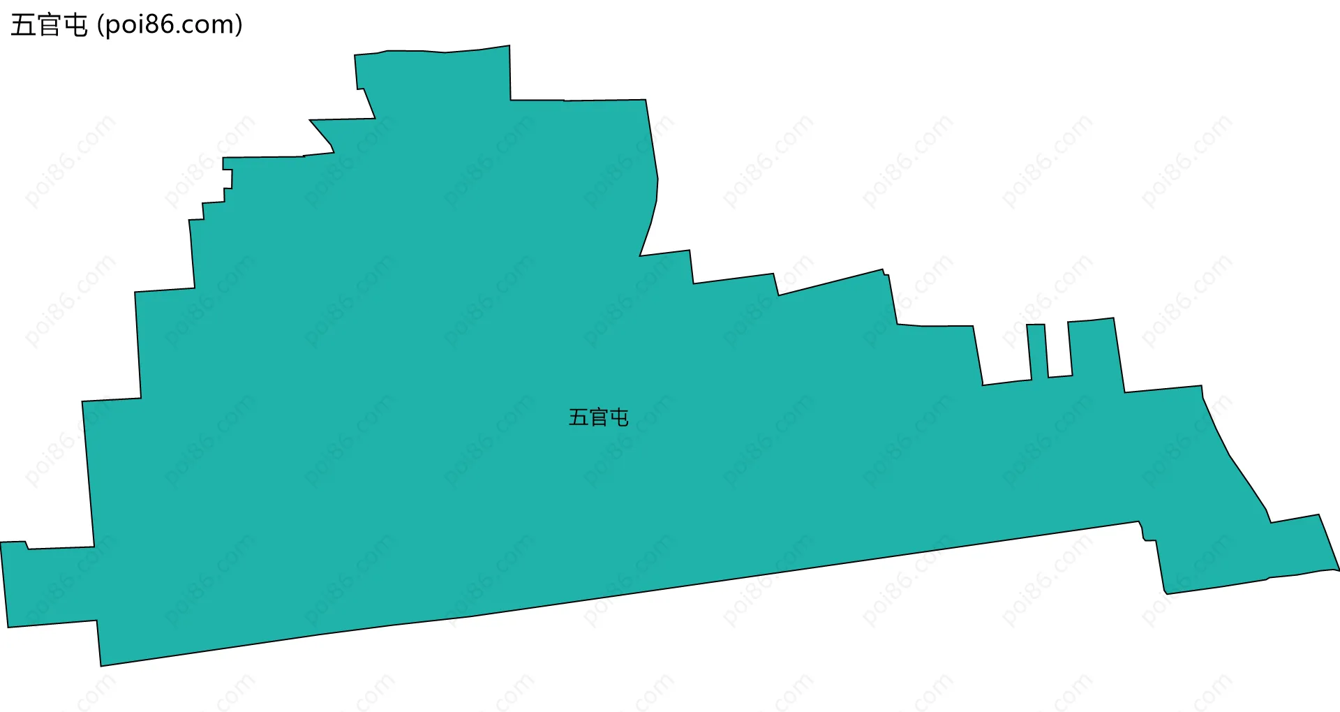 五官屯边界地图