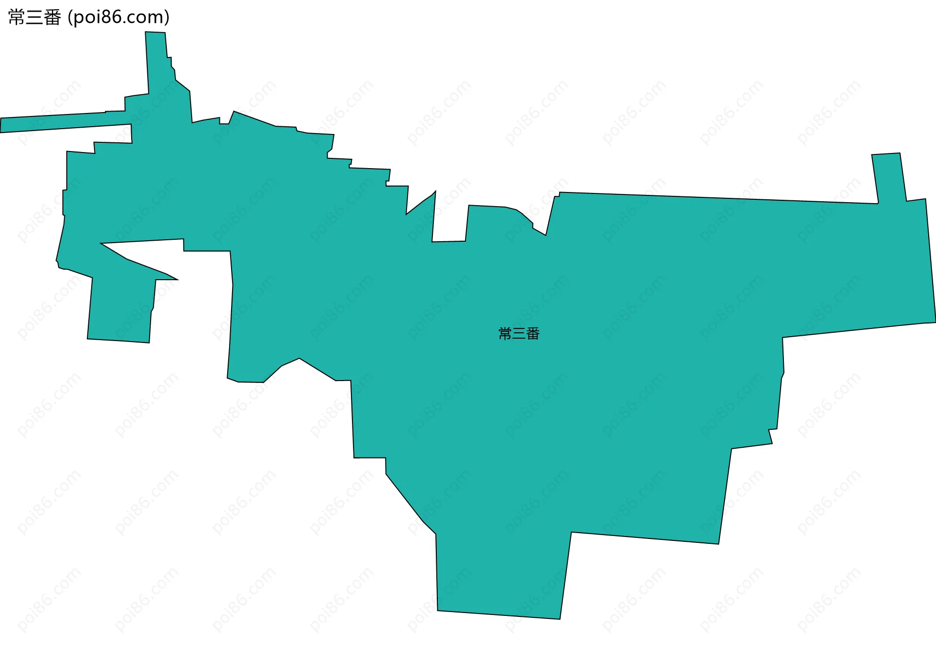 常三番边界地图