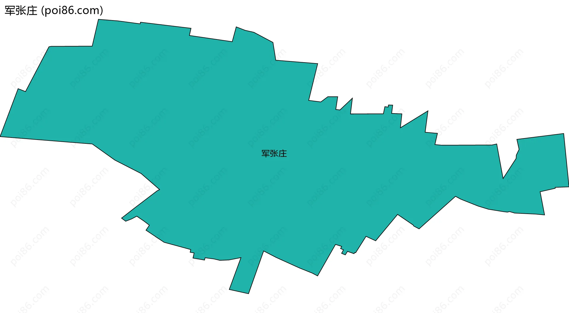 军张庄边界地图