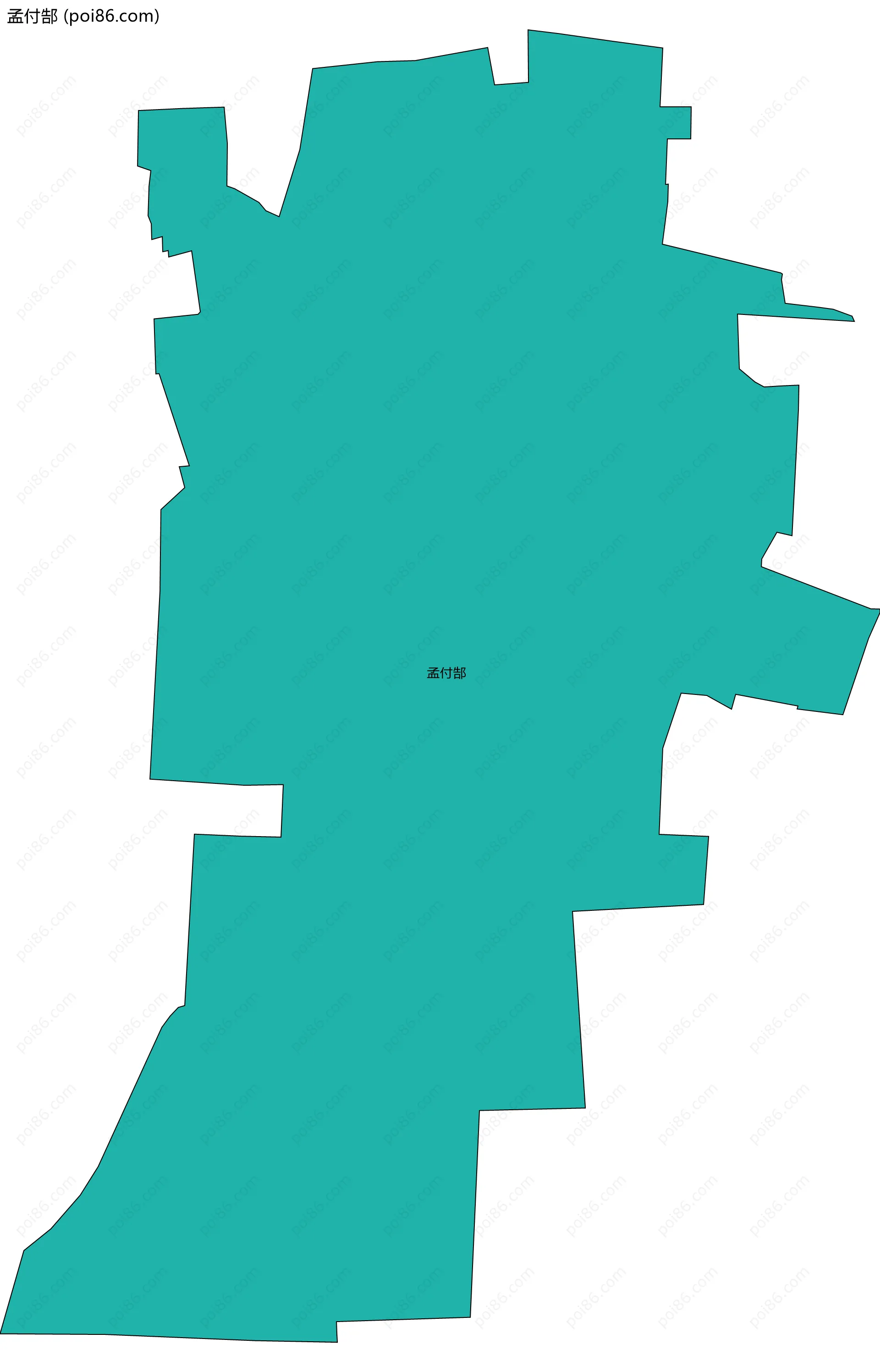 孟付郜边界地图