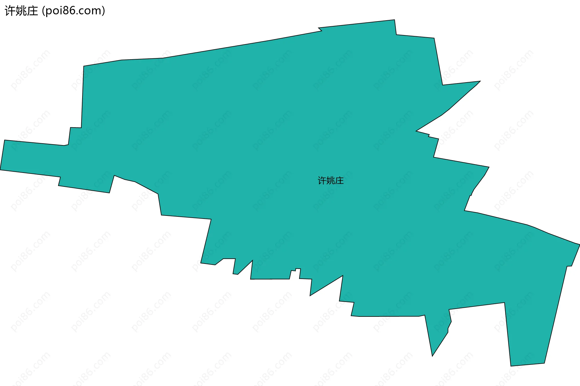 许姚庄边界地图