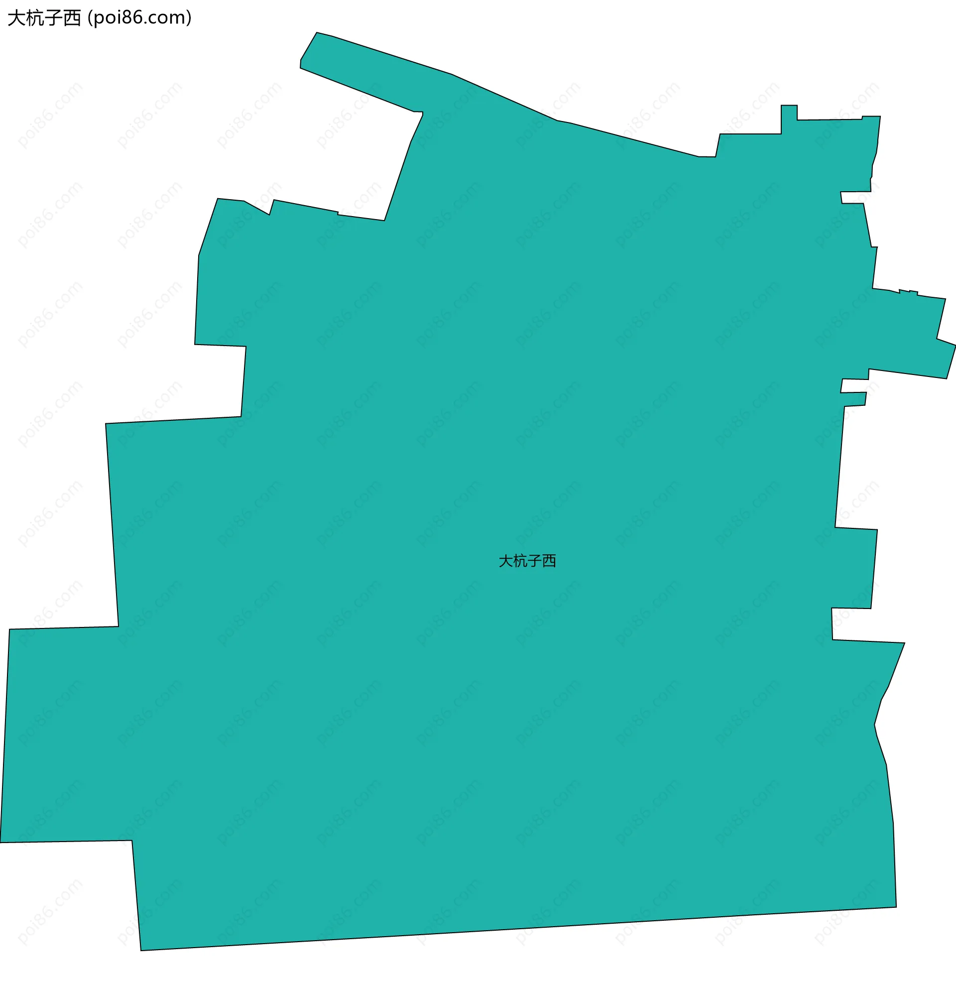 大杭子西边界地图