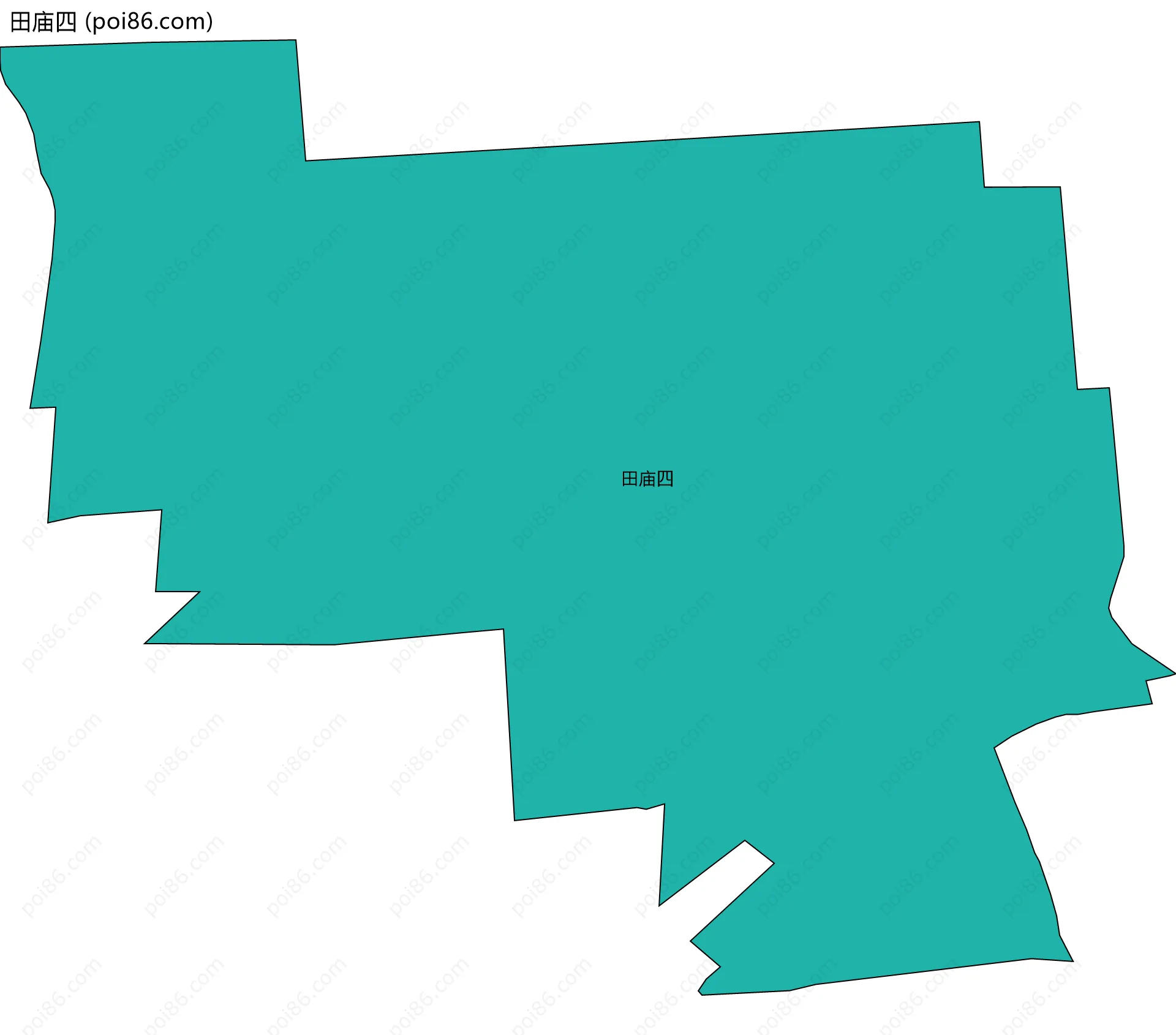 田庙四边界地图