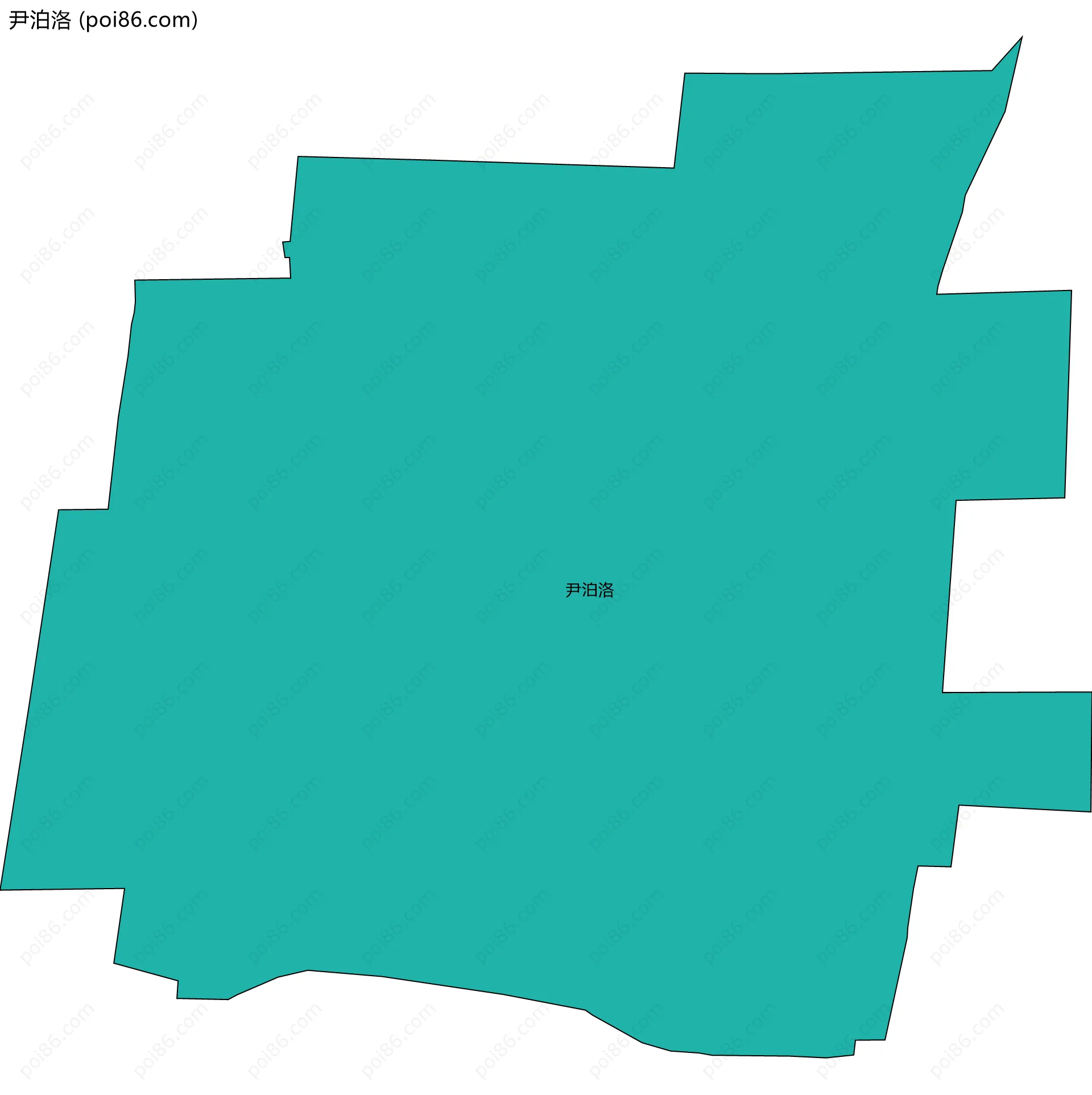 尹泊洛边界地图