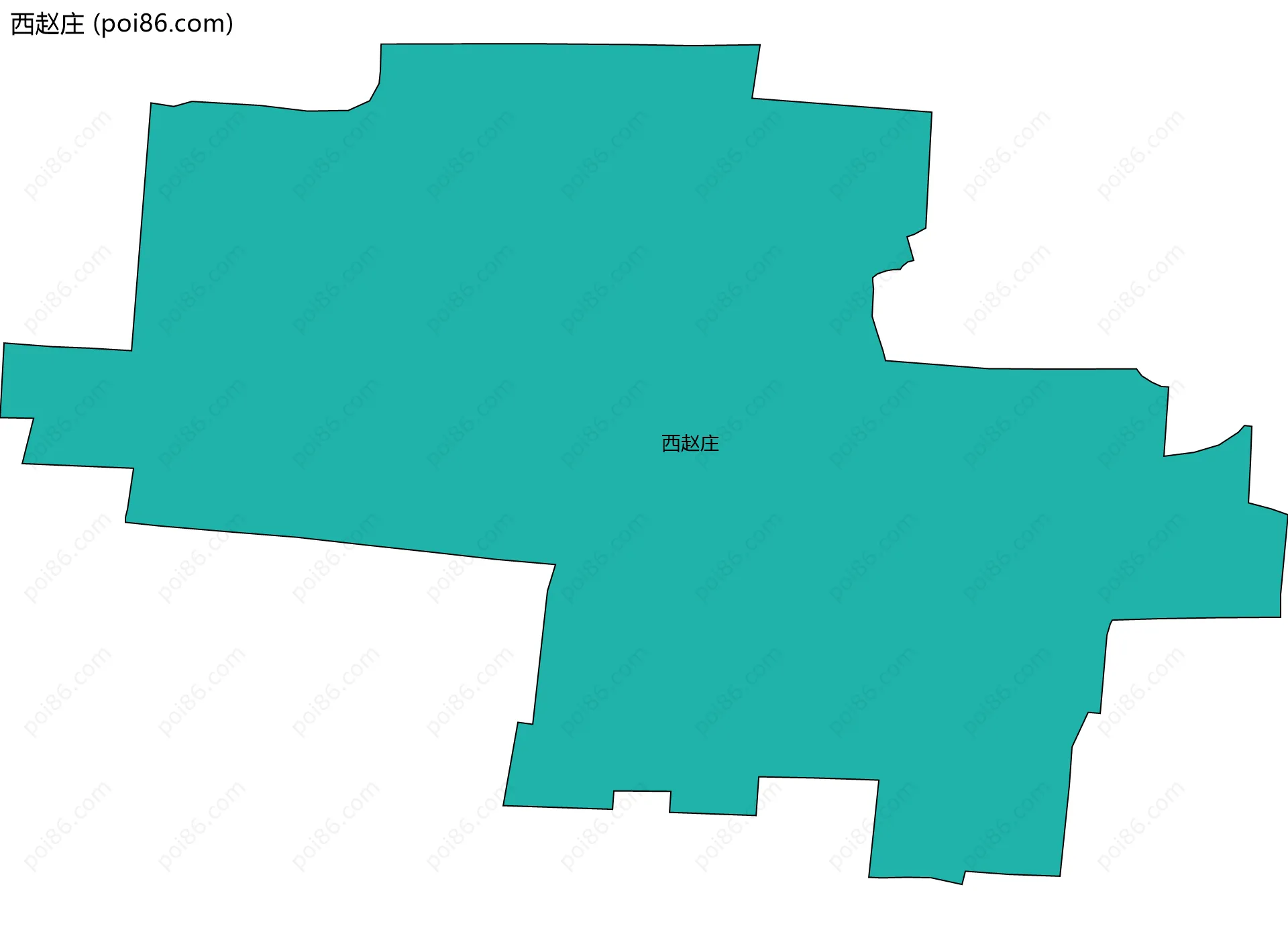 西赵庄边界地图