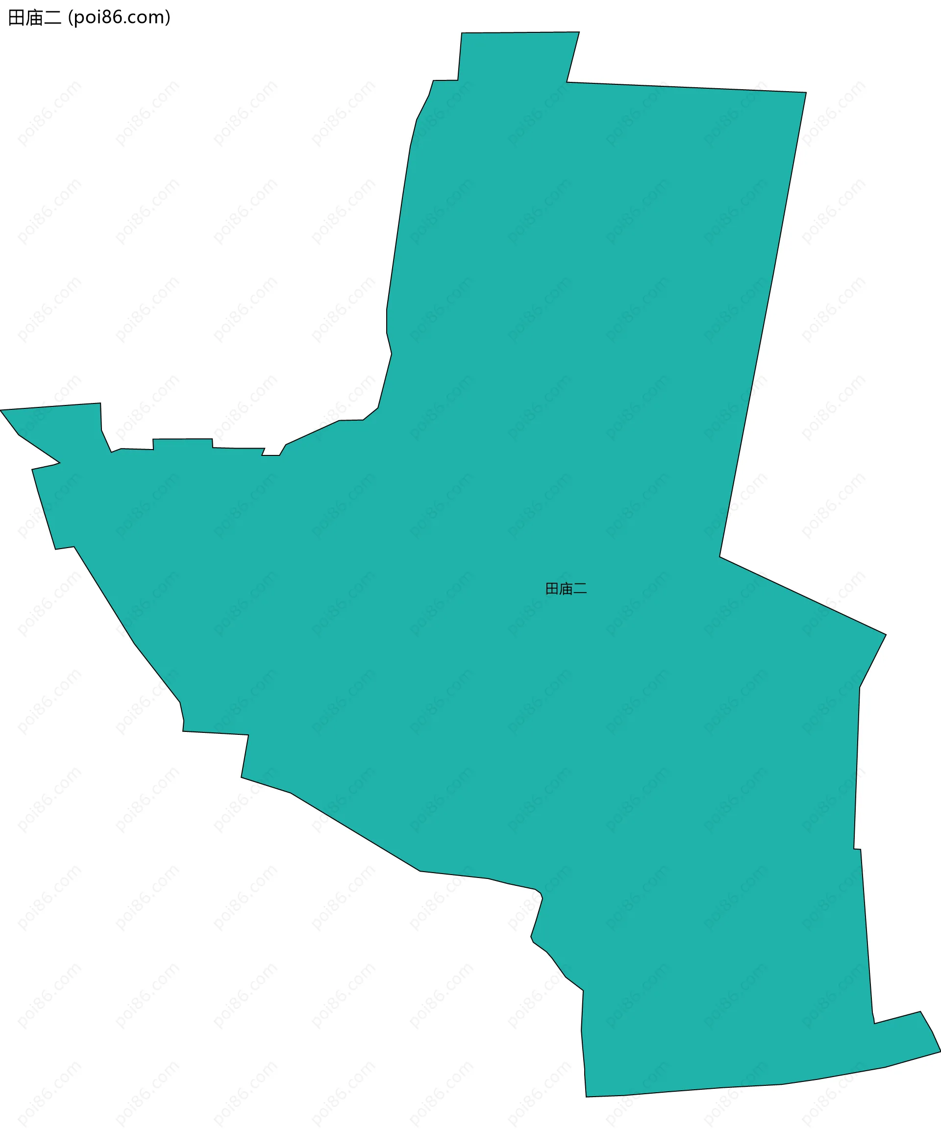 田庙二边界地图
