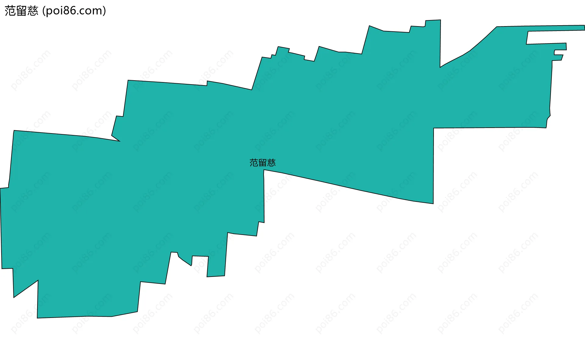 范留慈边界地图