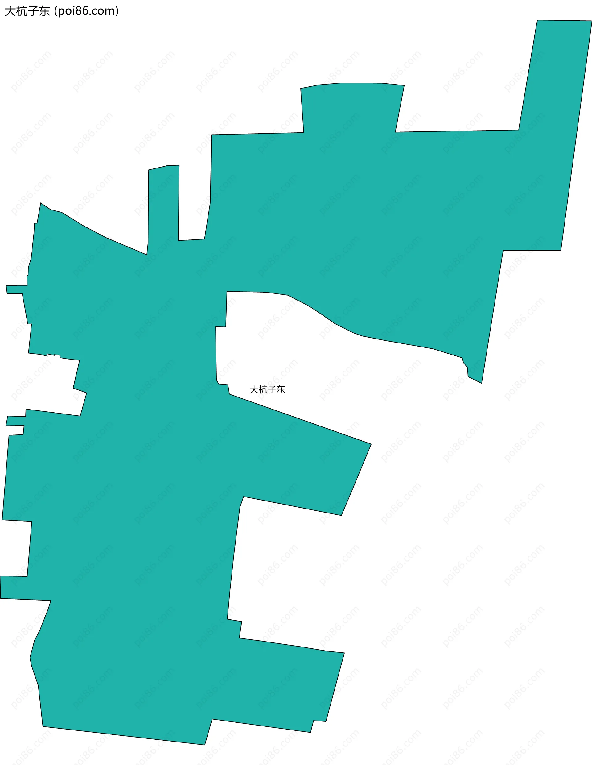 大杭子东边界地图