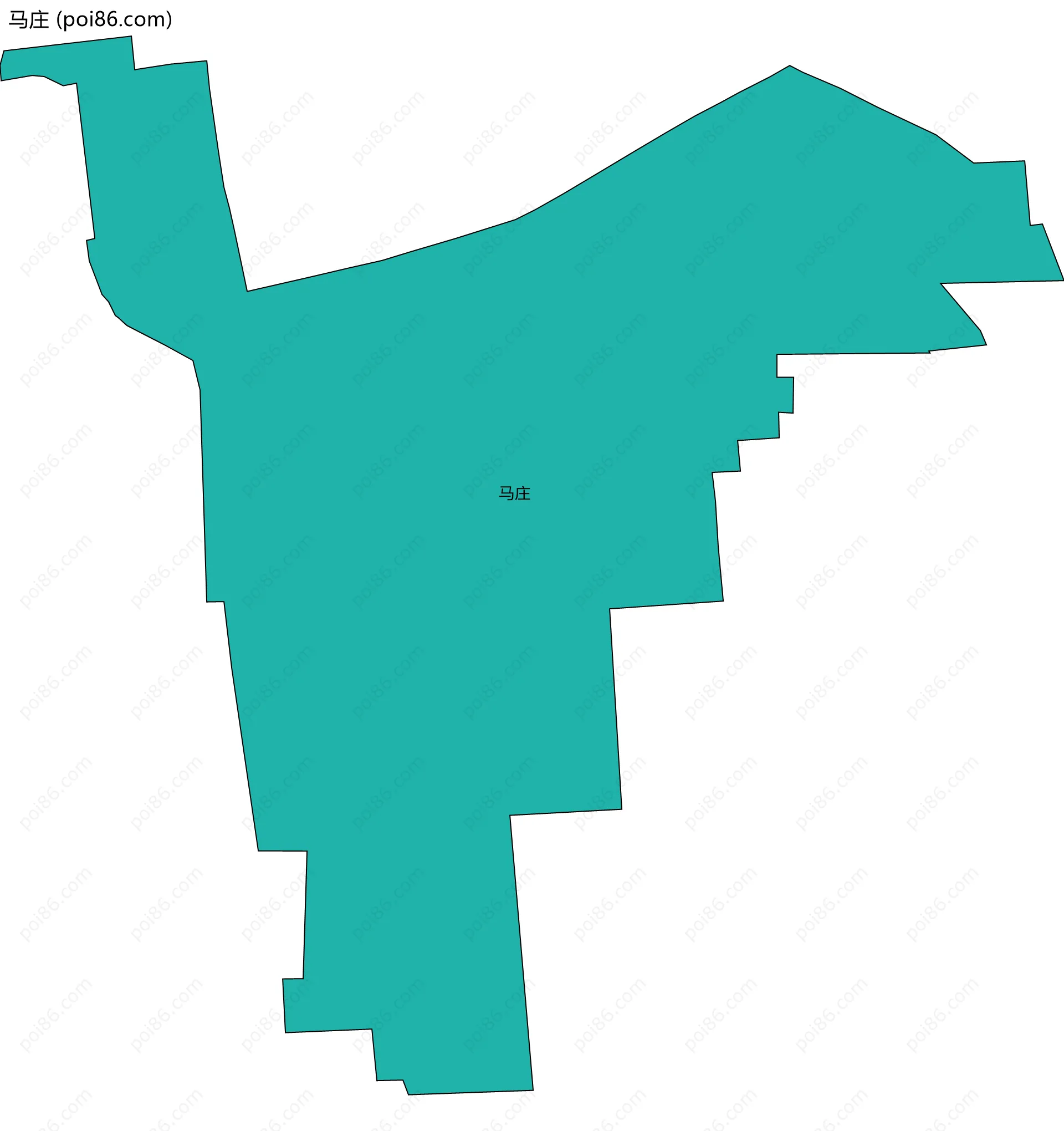 马庄边界地图