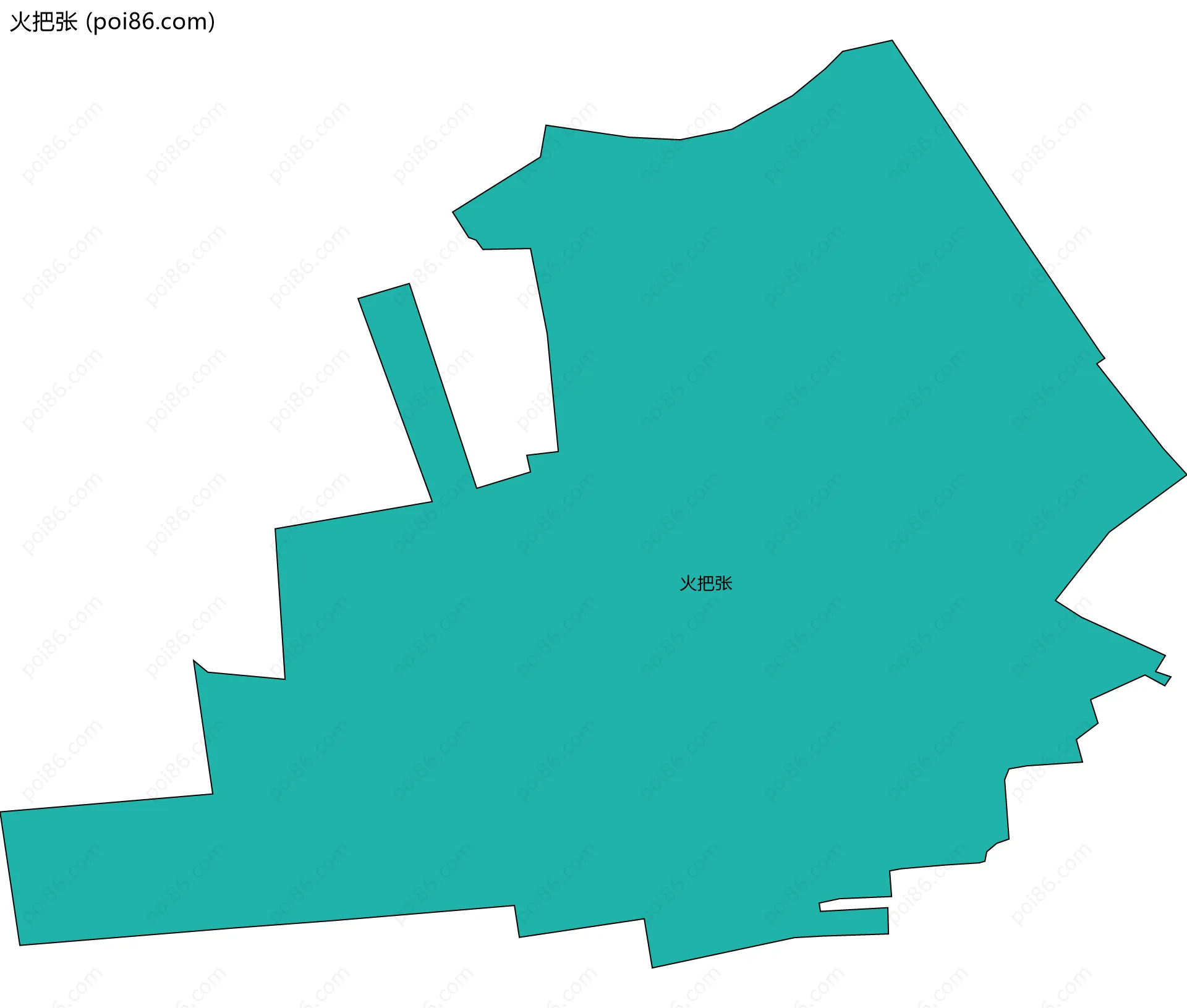 火把张边界地图