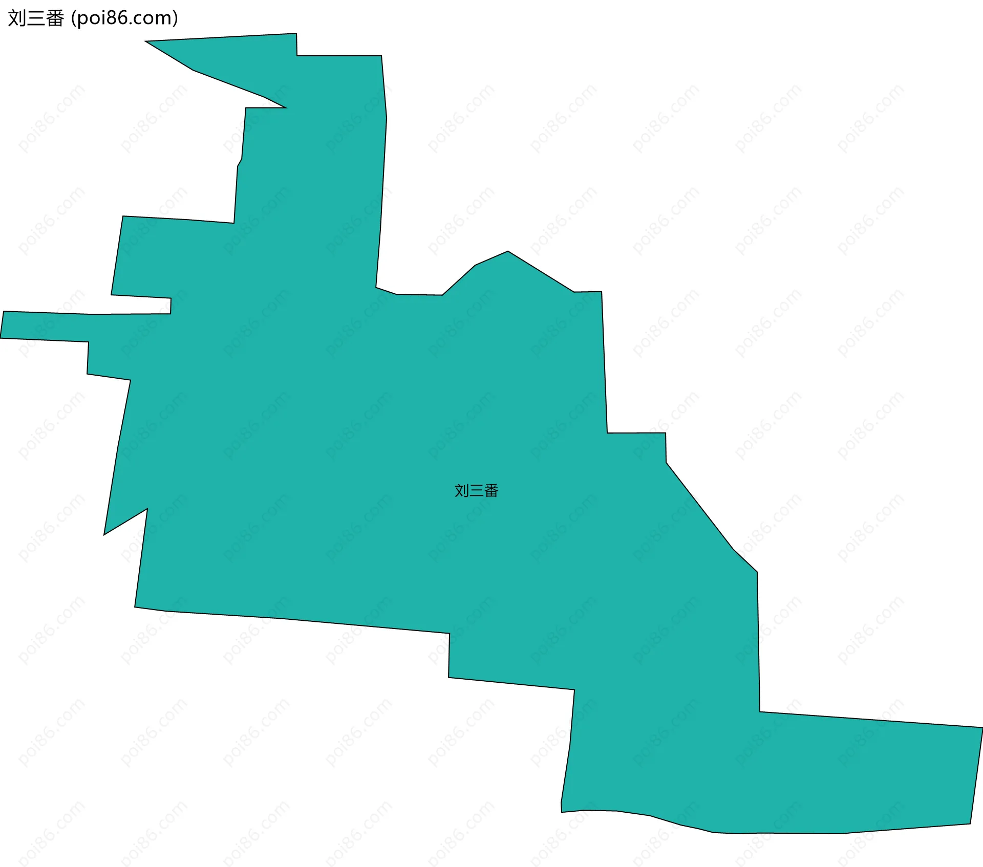 刘三番边界地图