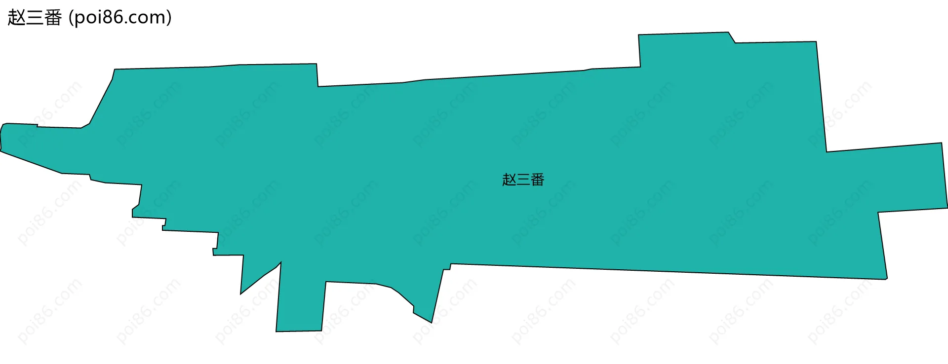 赵三番边界地图