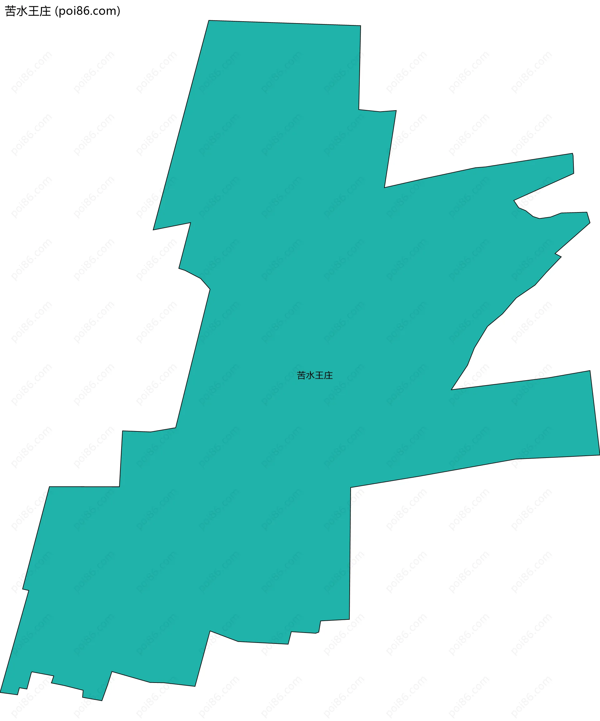 苦水王庄边界地图