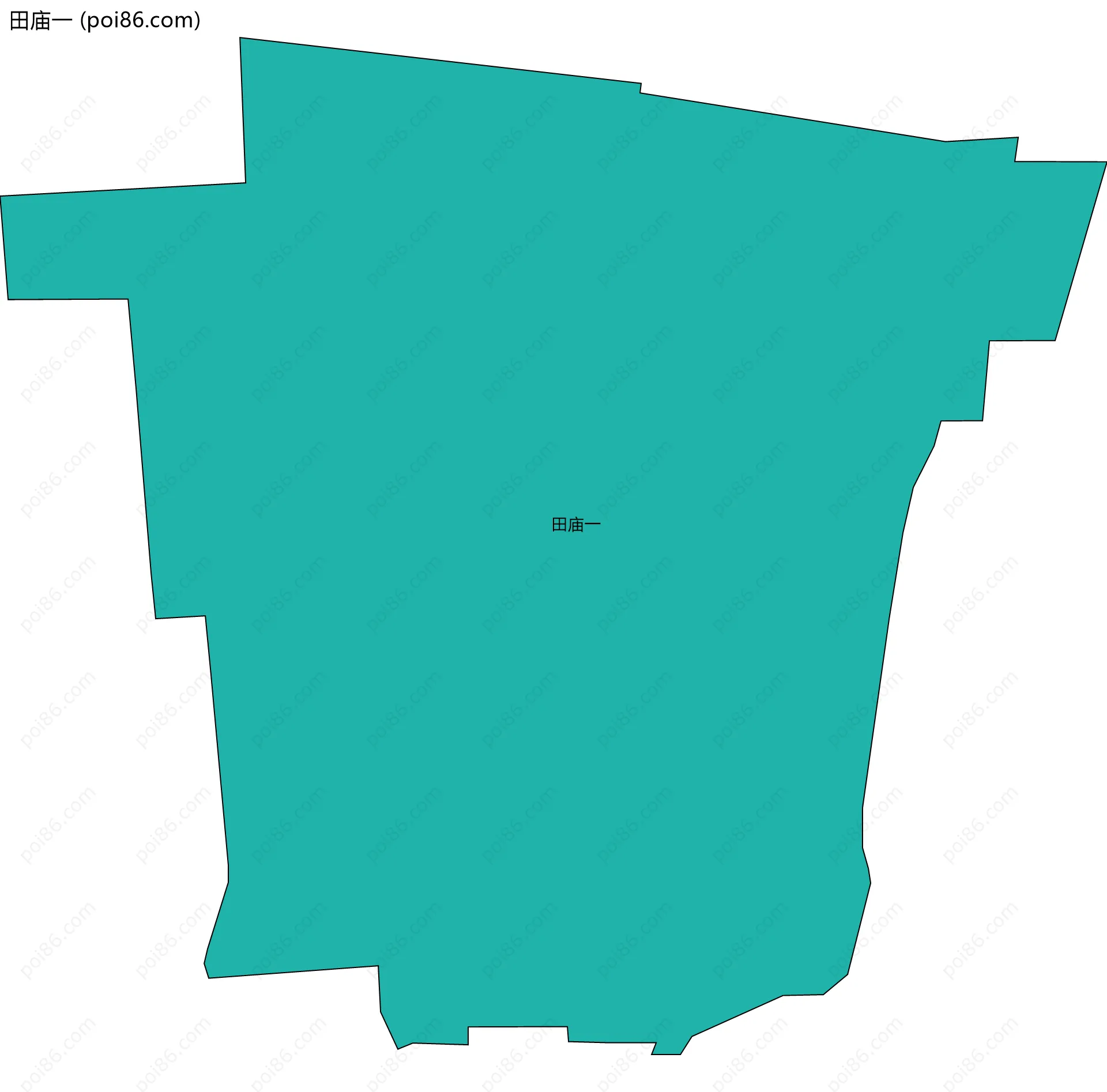 田庙一边界地图