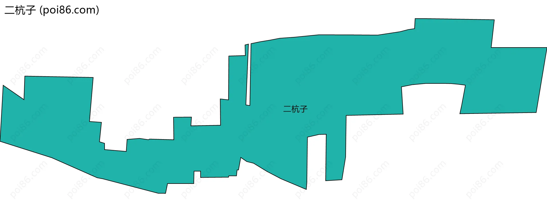 二杭子边界地图