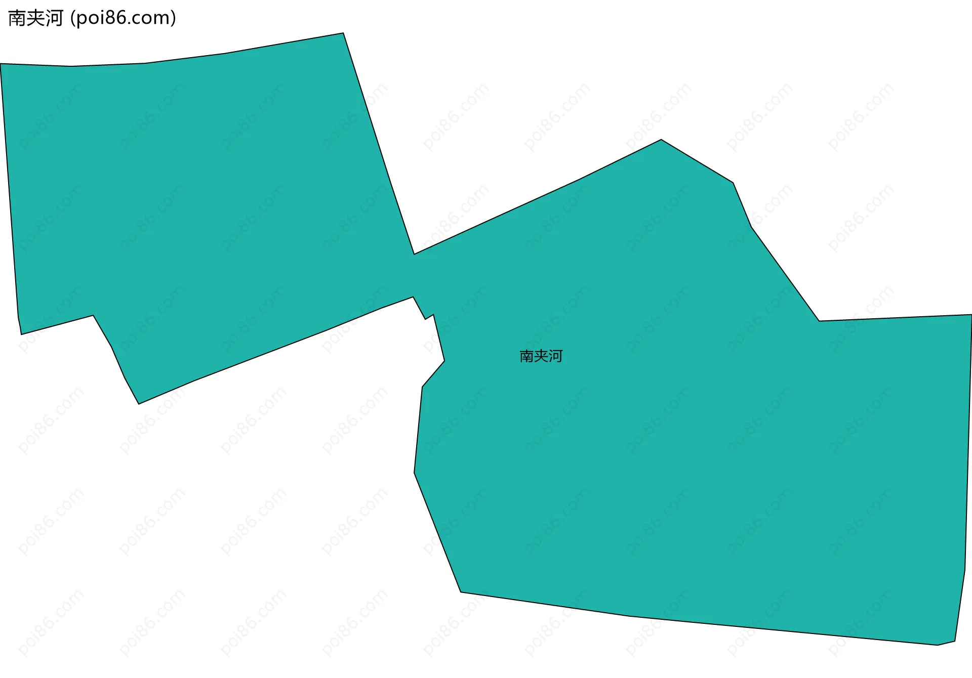 南夹河边界地图