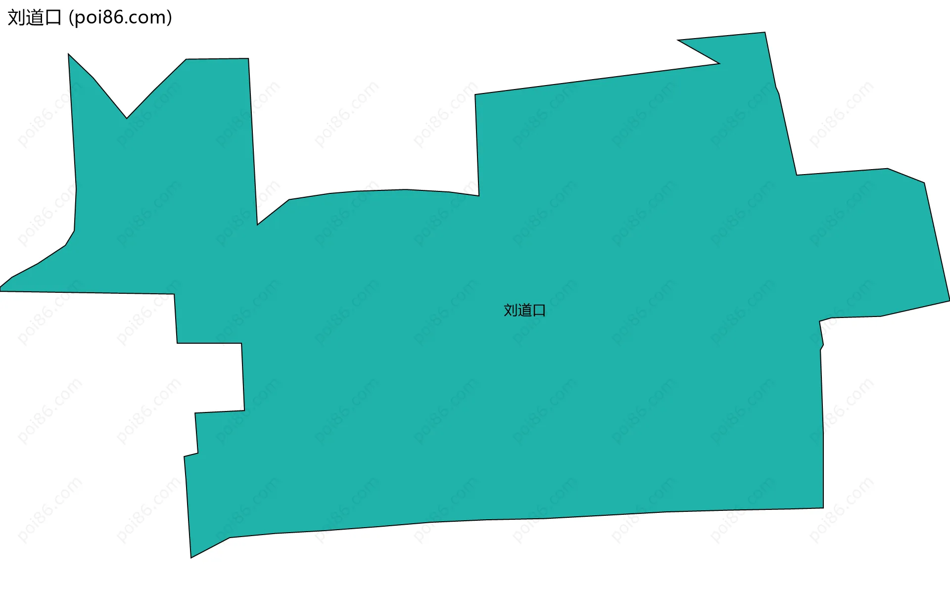 刘道口边界地图