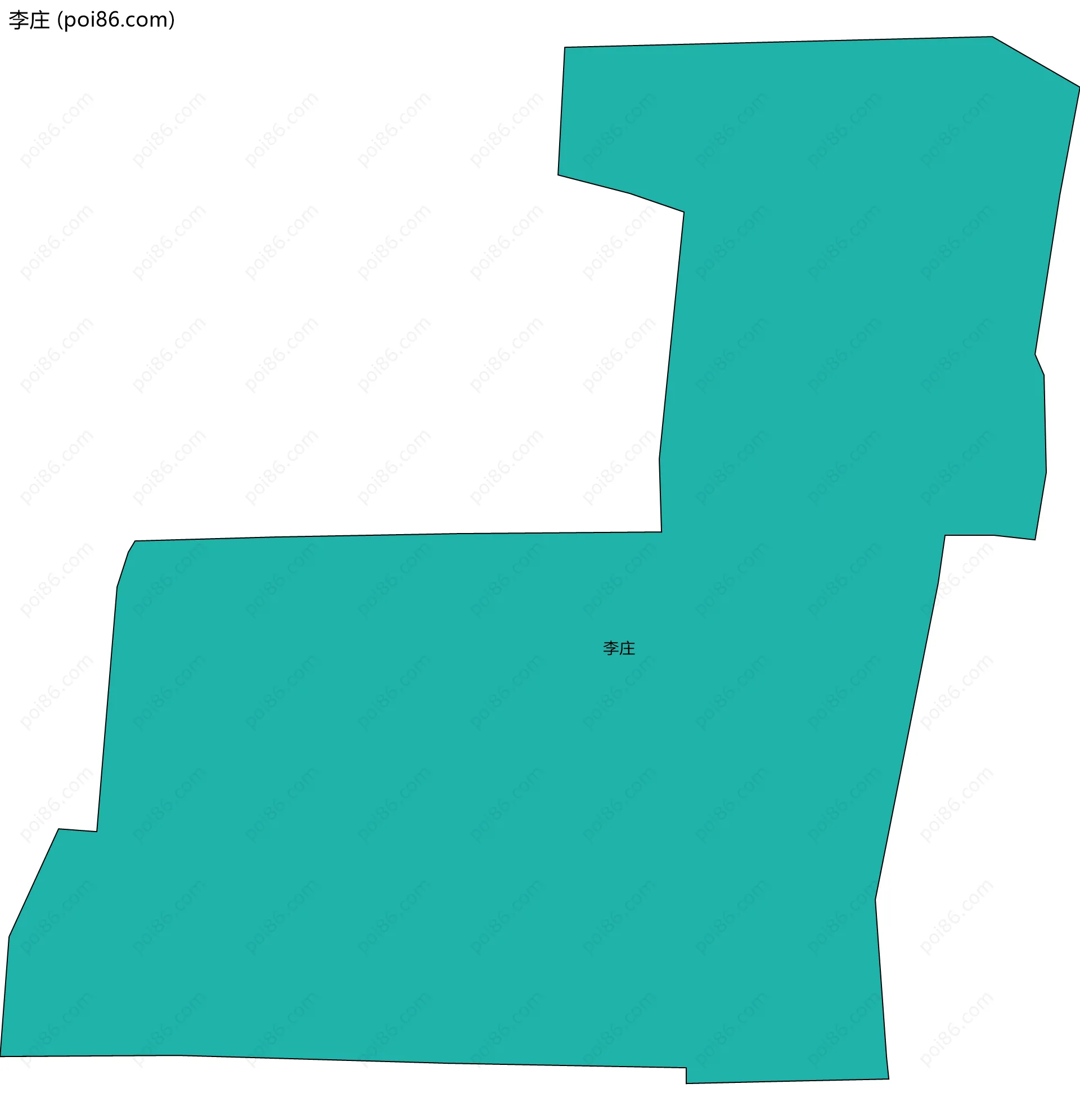 李庄边界地图