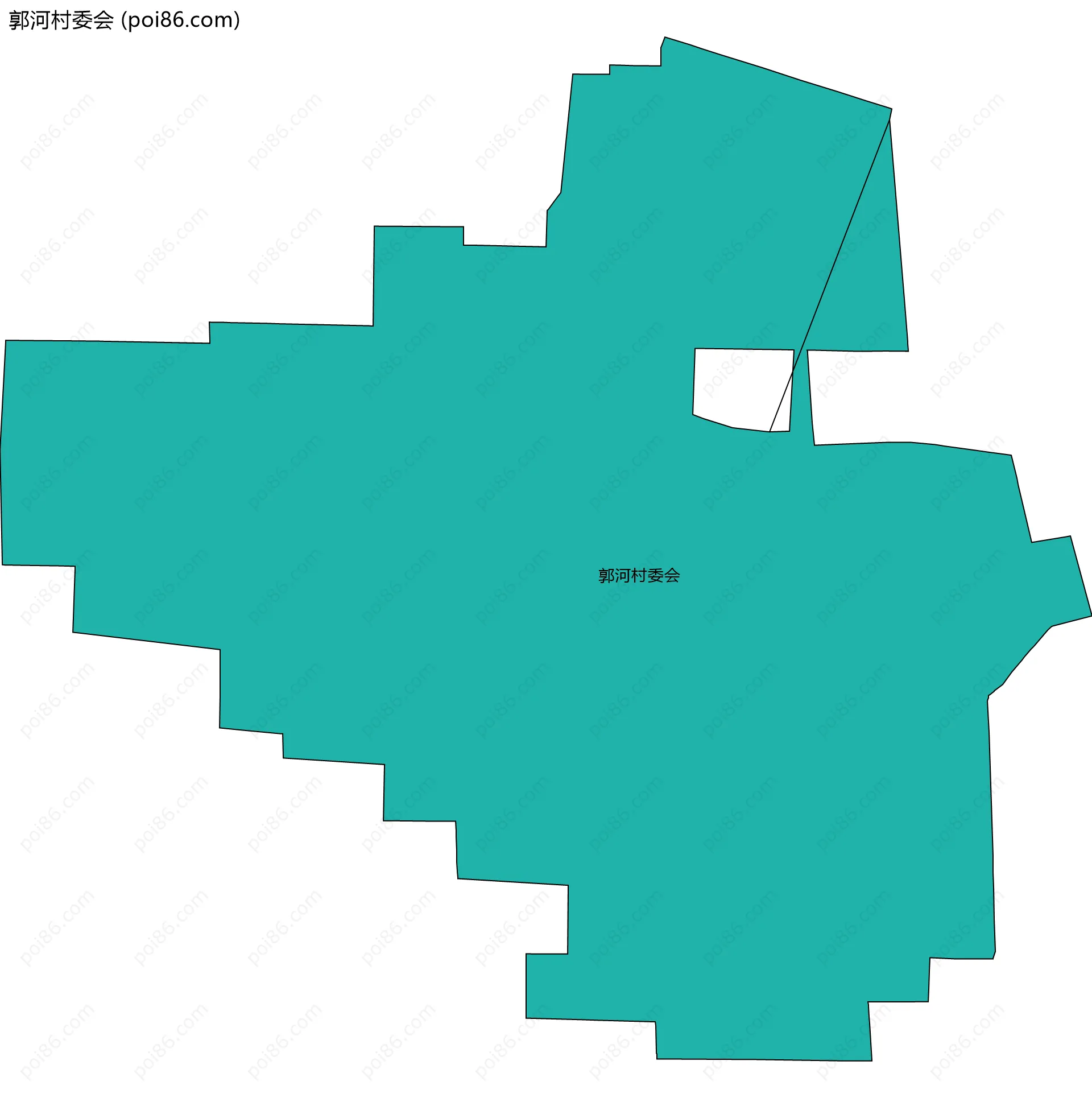 郭河村委会边界地图