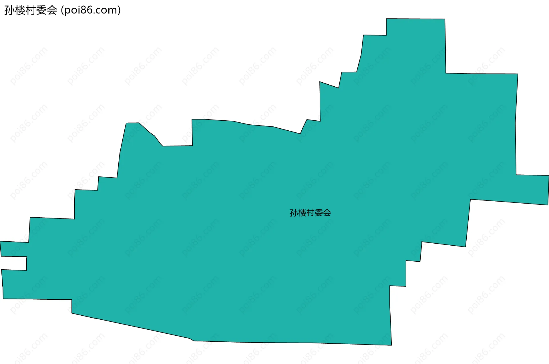 孙楼村委会边界地图