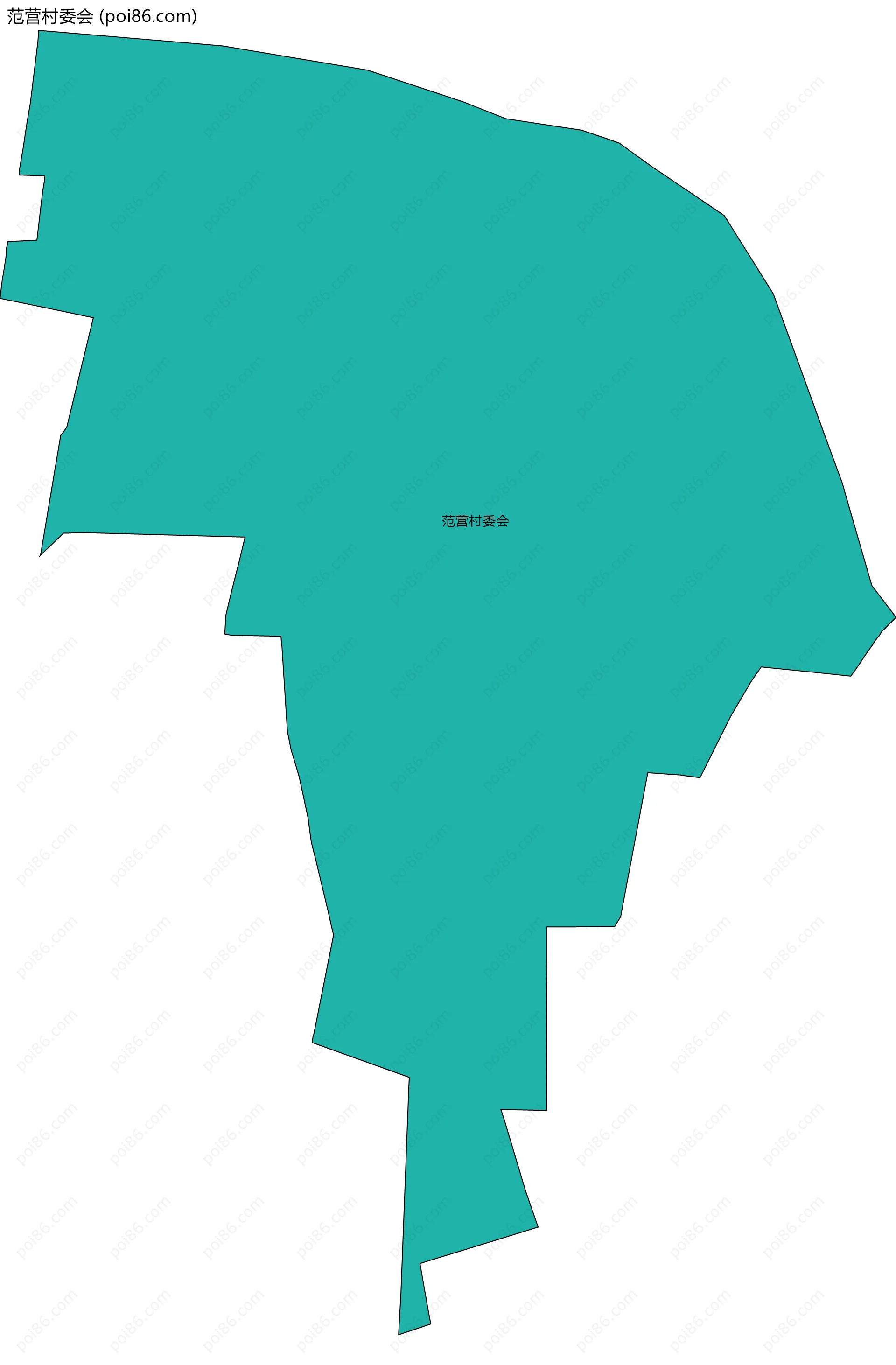 范营村委会边界地图