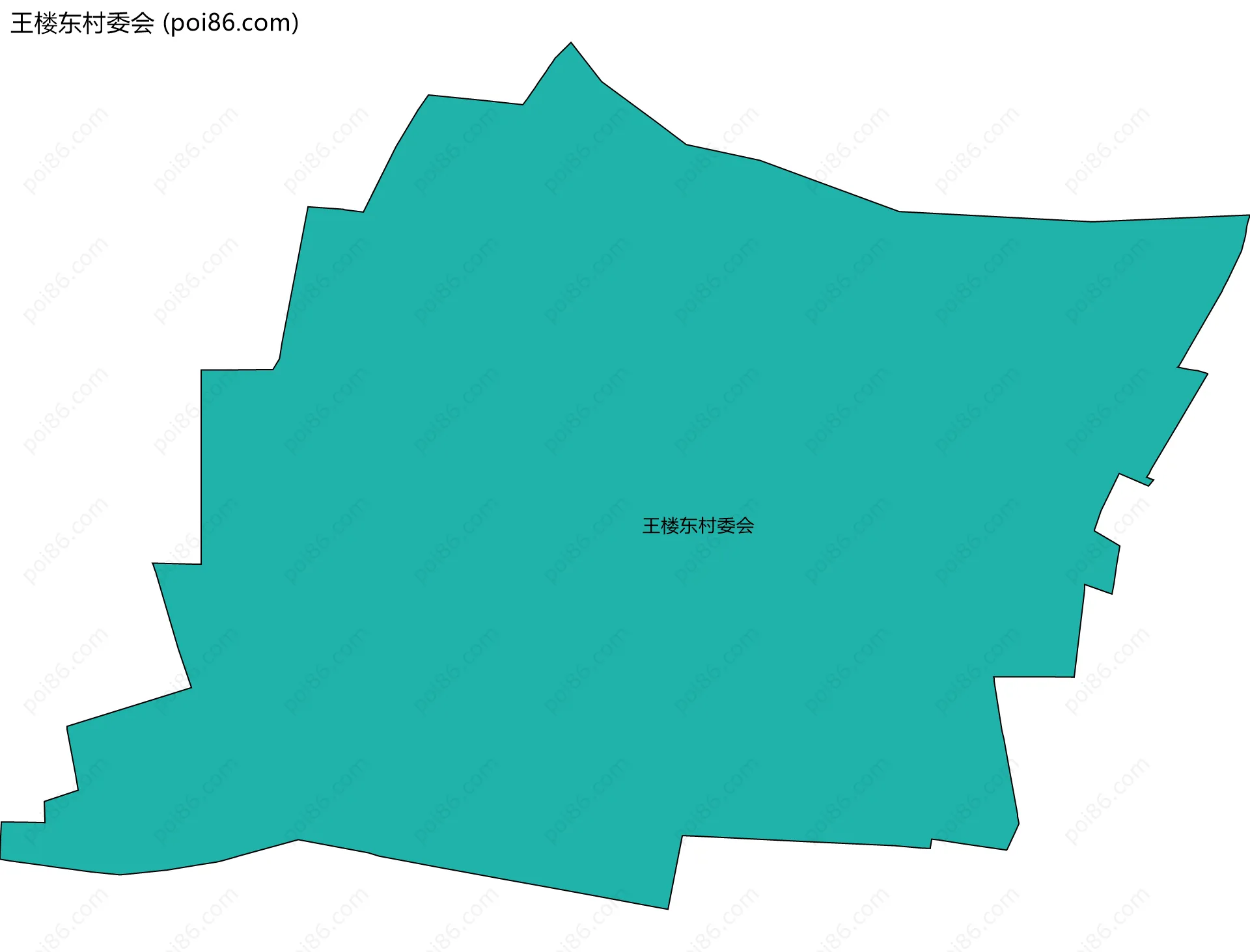 王楼东村委会边界地图