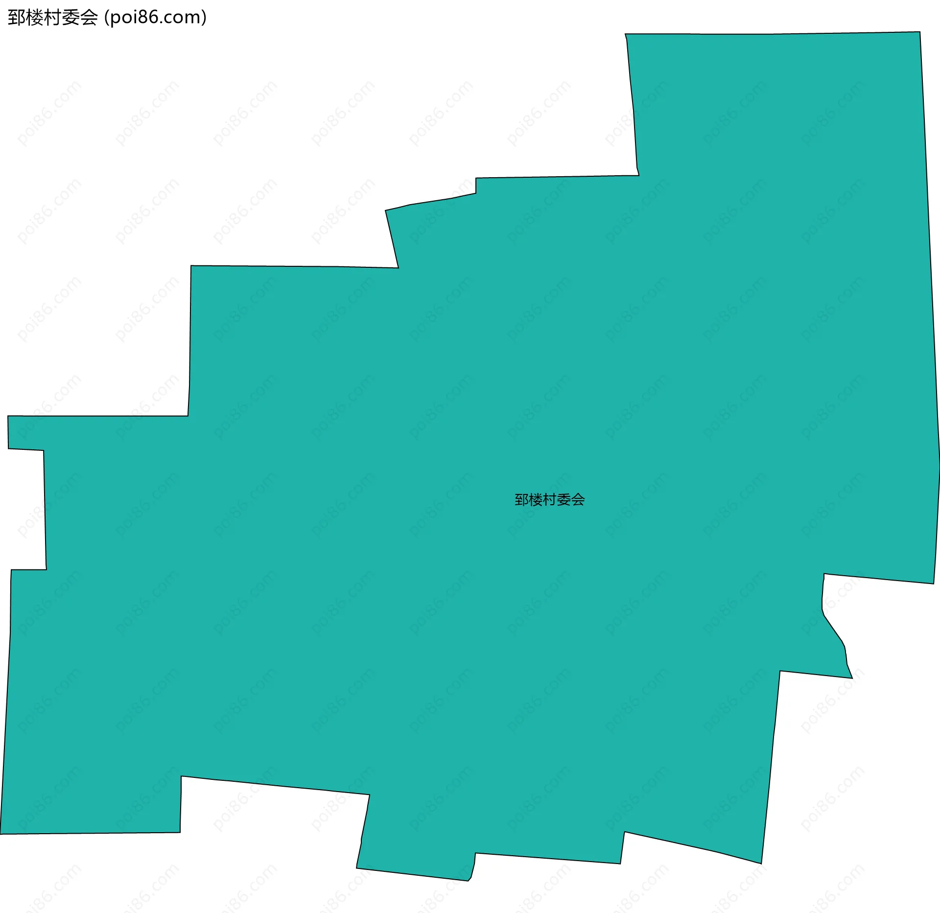 郅楼村委会边界地图